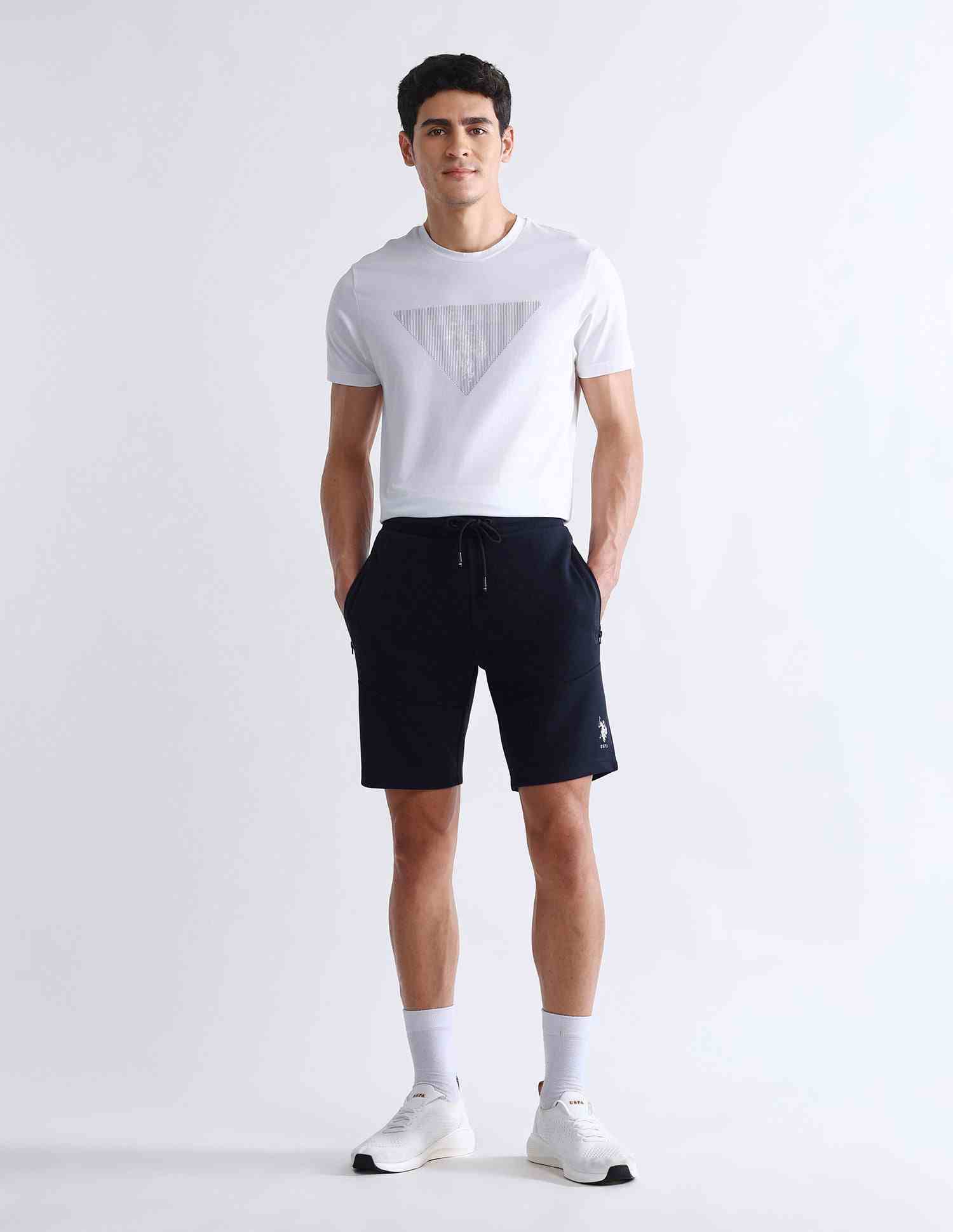 U.S.POLO MENS BERMUDA COTTON UASRT0061 NAVY
