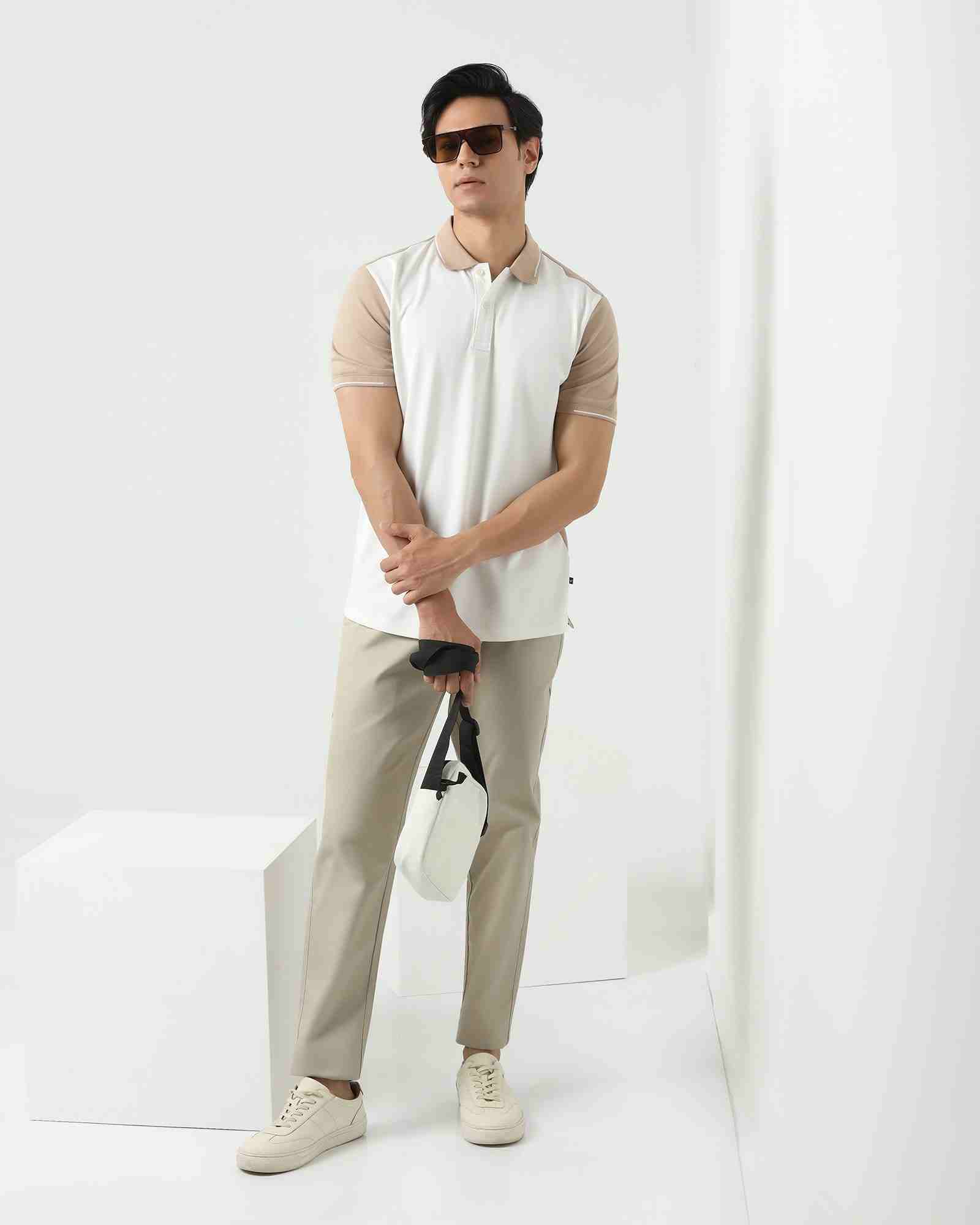 Blackberry Mens Casual Trouser Ek-Do-Blake Beige