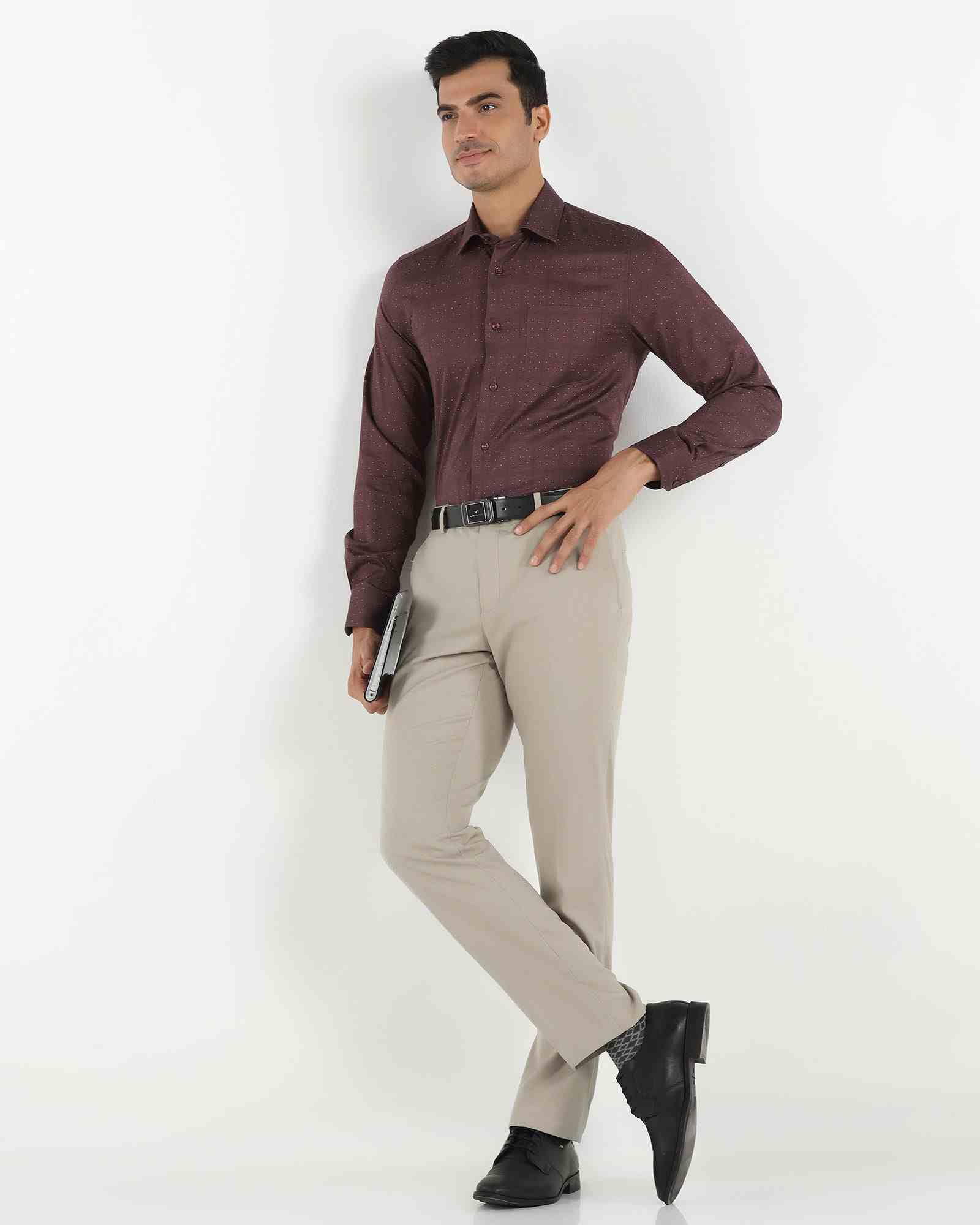 BLACKBERRY MENS FORMAL TROUSER BP-DO-SAINT-B95 BEIGE