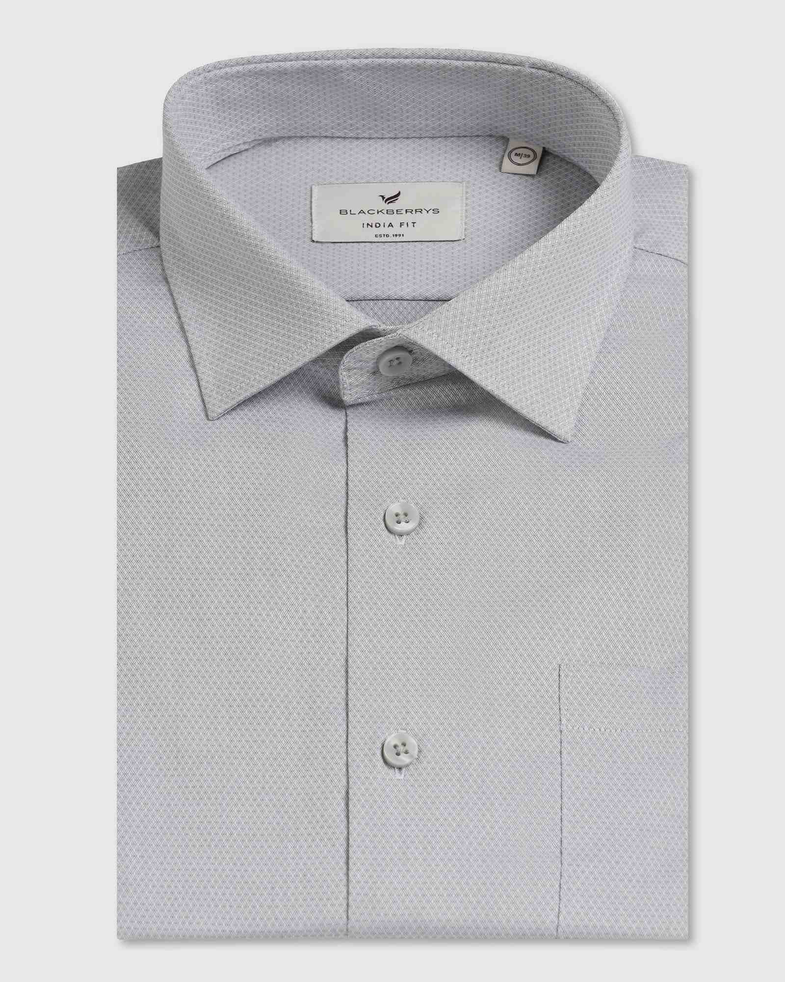 BLACKBERRY MENS FORMAL SHIRT F/S BP-BS-DO-REVOLVE GREY