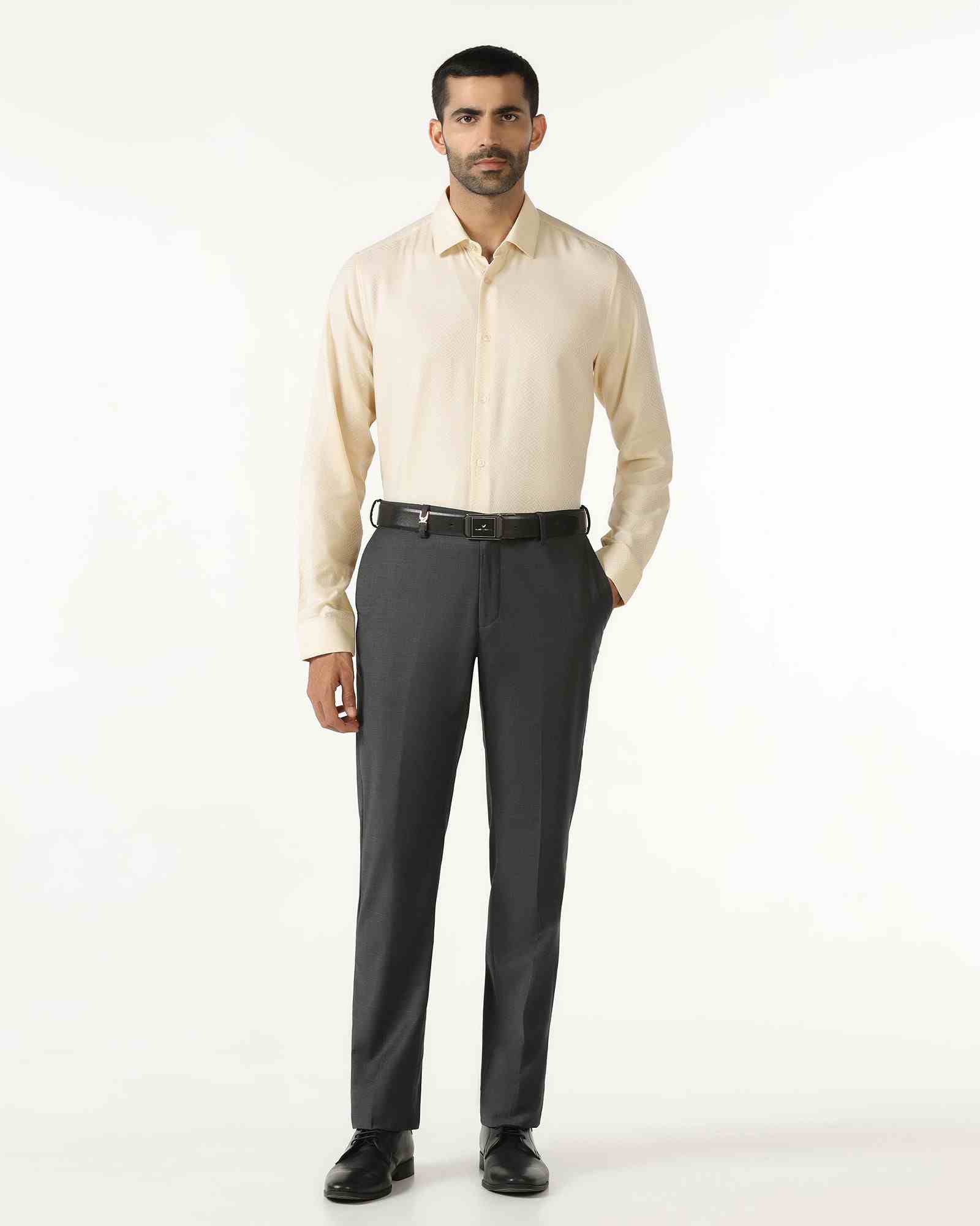 BLACKBERRY MENS FORMAL SHIRT F/S BP-BS-DO-REVOLVE GREY