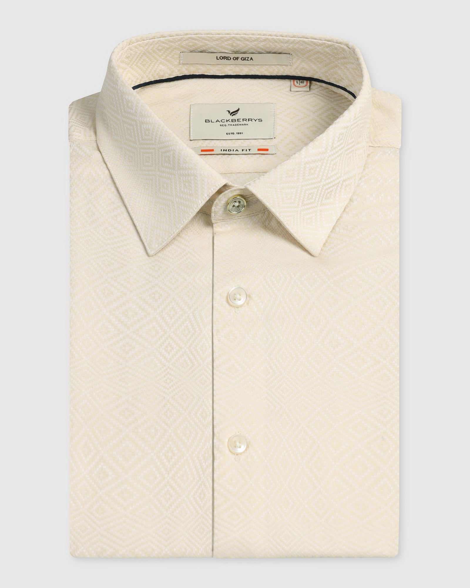 BLACKBERRY MENS FORMAL SHIRT F/S BP-BS-DO-REVOLVE GREY