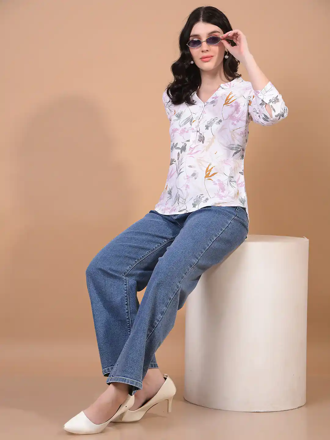 CRIMSOUNE CLUB LADIES WESTERN JEANS DARK BLUE