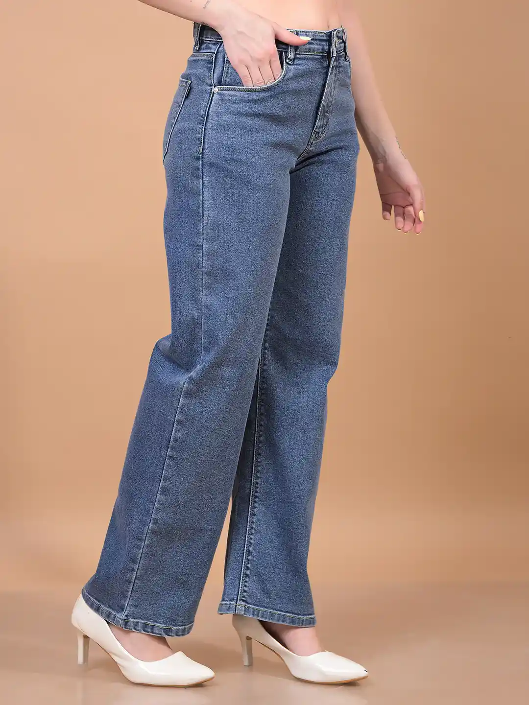 CRIMSOUNE CLUB LADIES WESTERN JEANS DARK BLUE