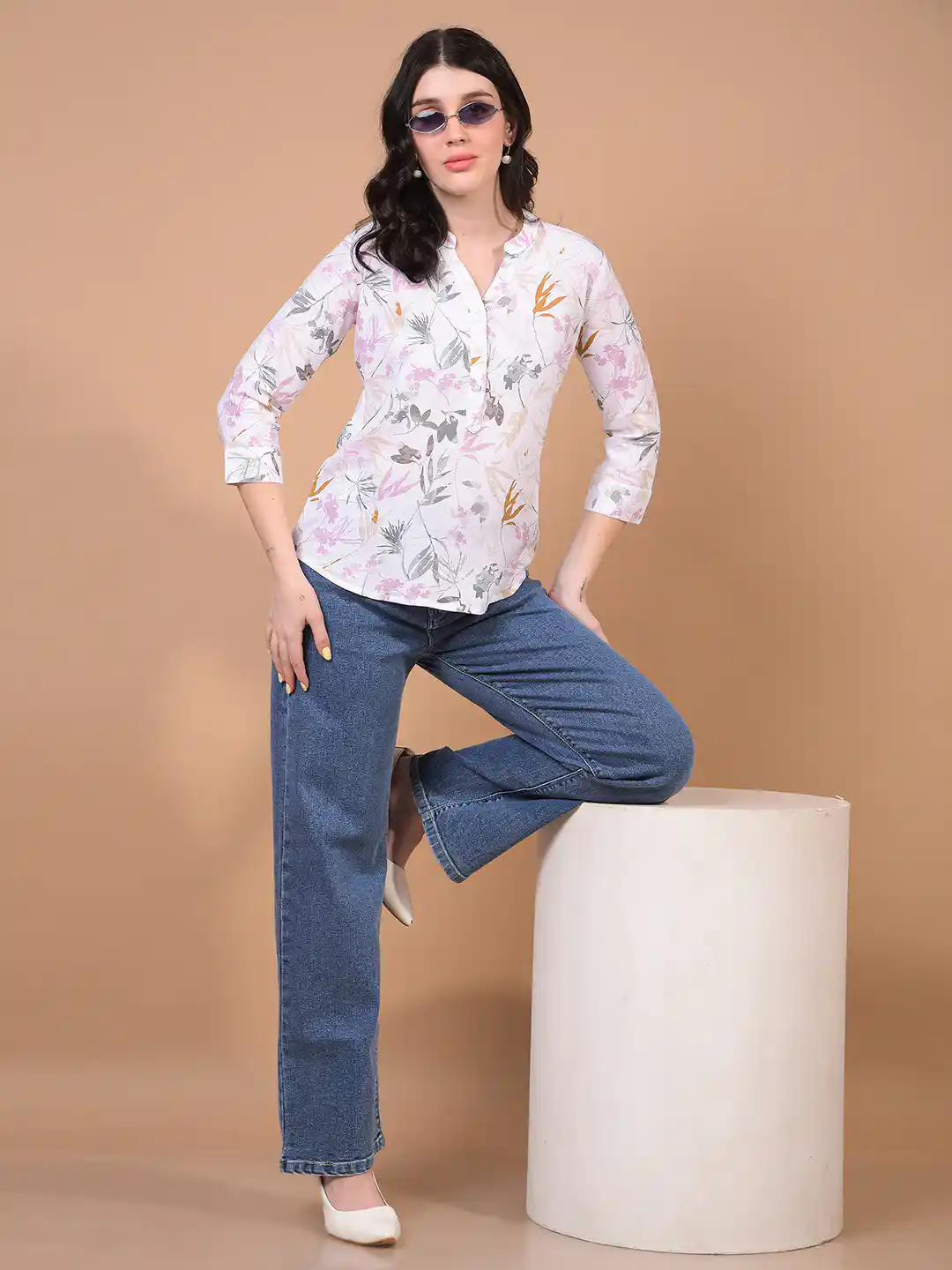 CRIMSOUNE CLUB LADIES WESTERN JEANS DARK BLUE