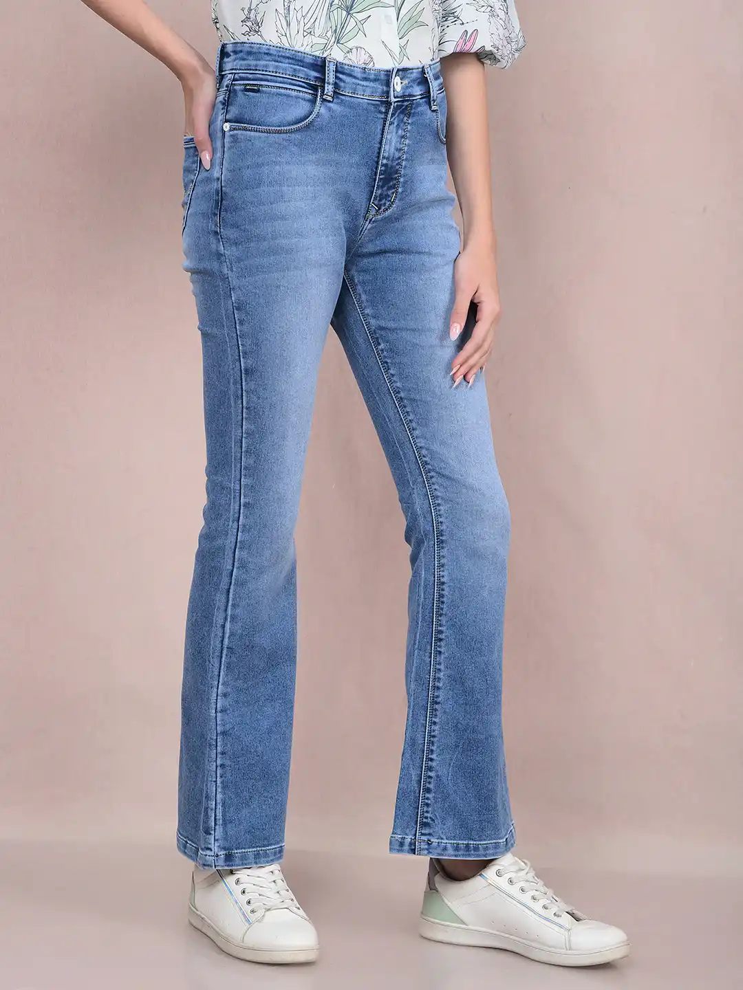 CRIMSOUNE CLUB LADIES WESTERN JEANS BLUE