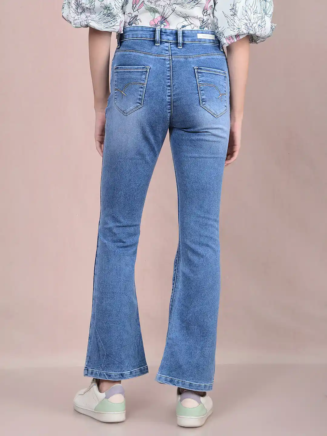 CRIMSOUNE CLUB LADIES WESTERN JEANS BLUE