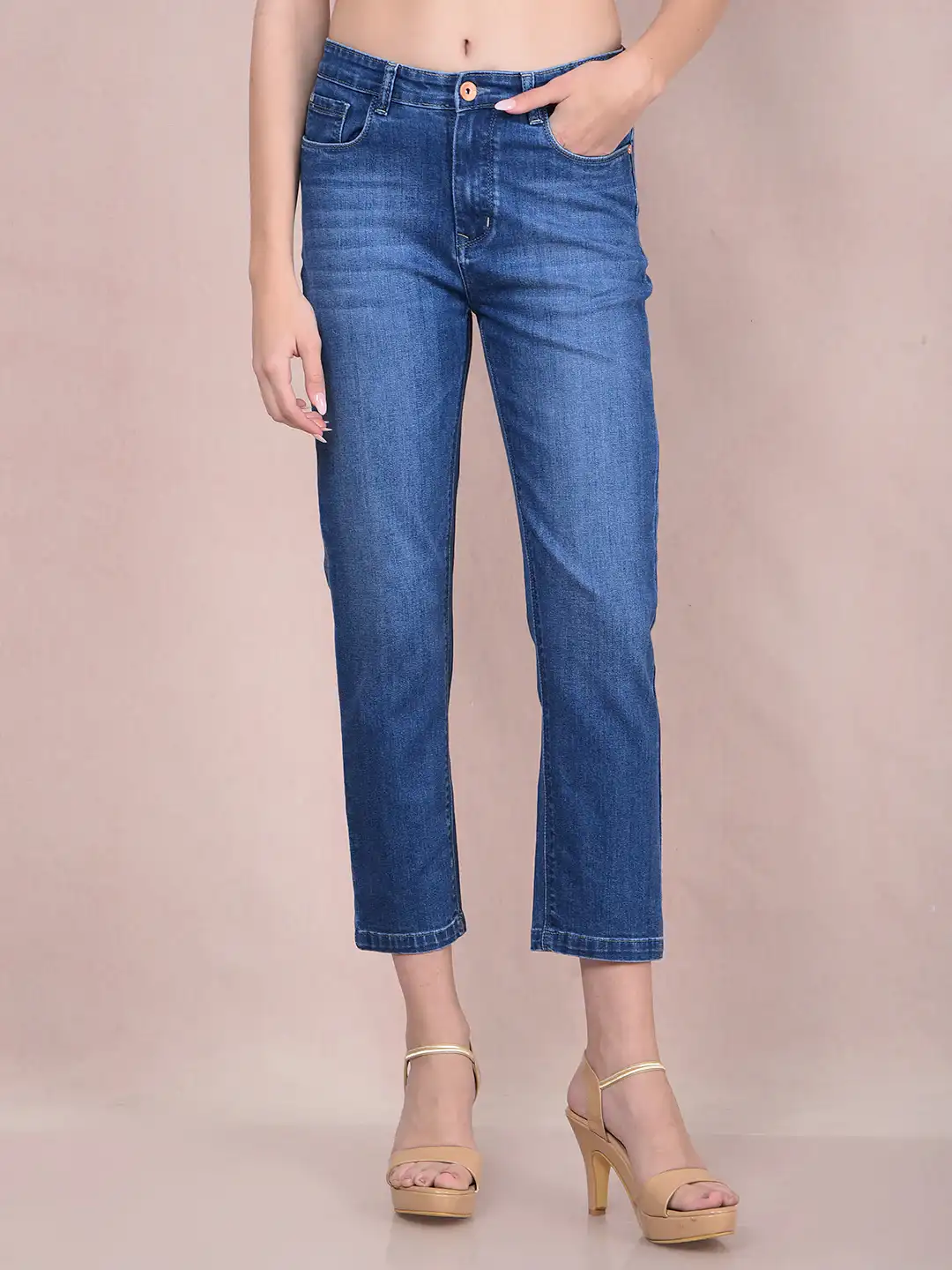 CRIMSOUNE CLUB LADIES WESTERN JEANS BLUE