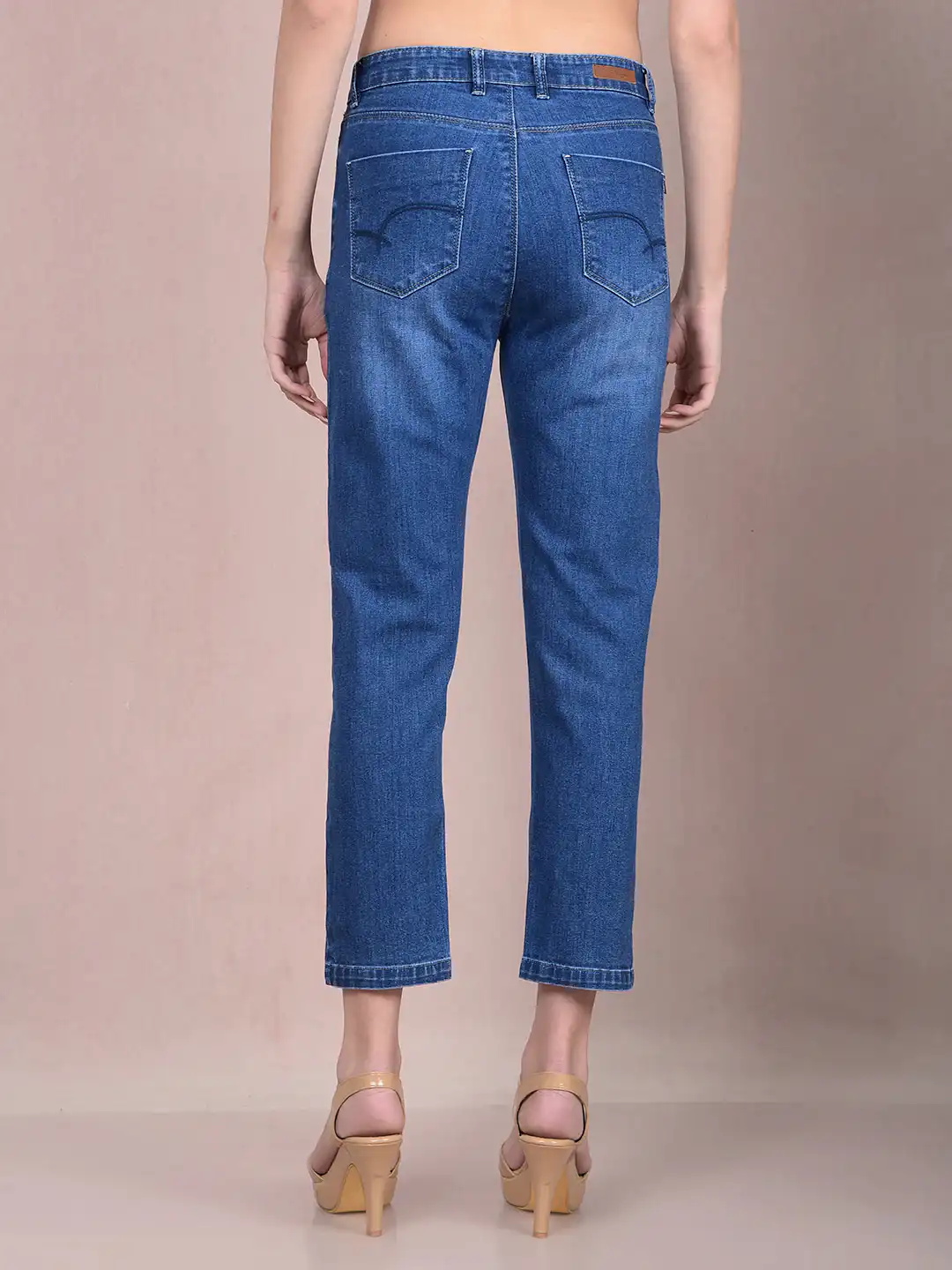 CRIMSOUNE CLUB LADIES WESTERN JEANS BLUE
