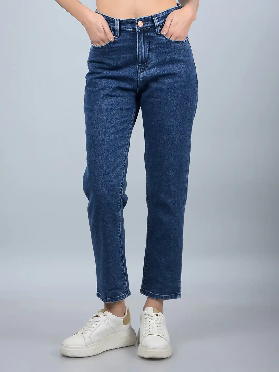 CRIMSOUNE CLUB LADIES WESTERN JEANS DARK BLUE