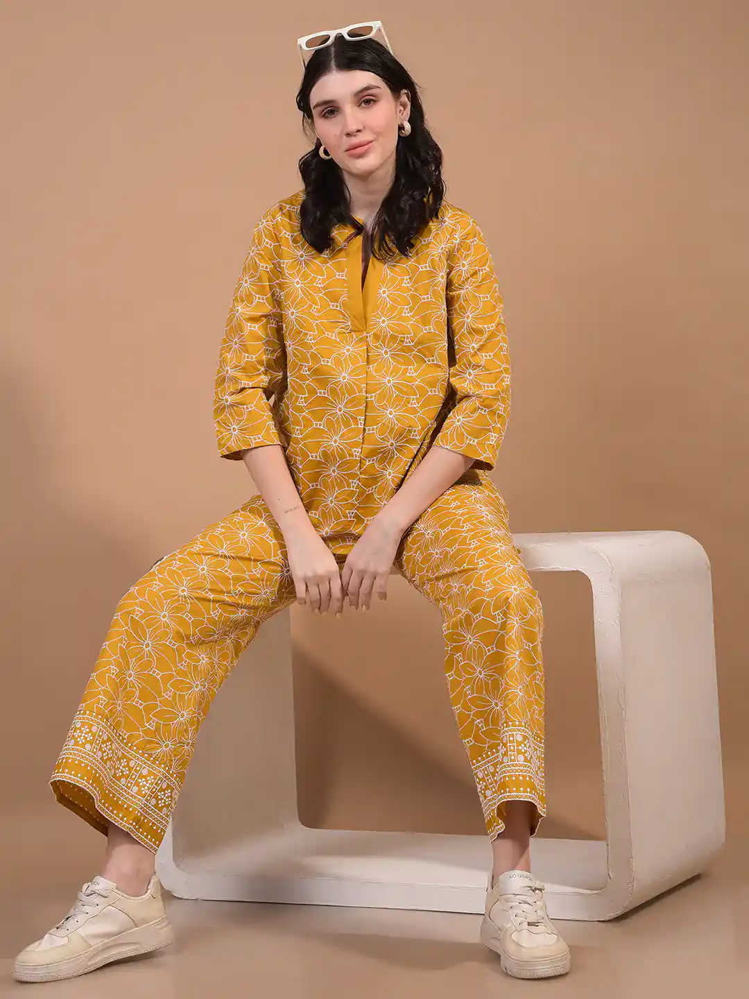 CRIMSOUNE CLUB LADIES WESTERN PANTS DR40718B MUSTARD