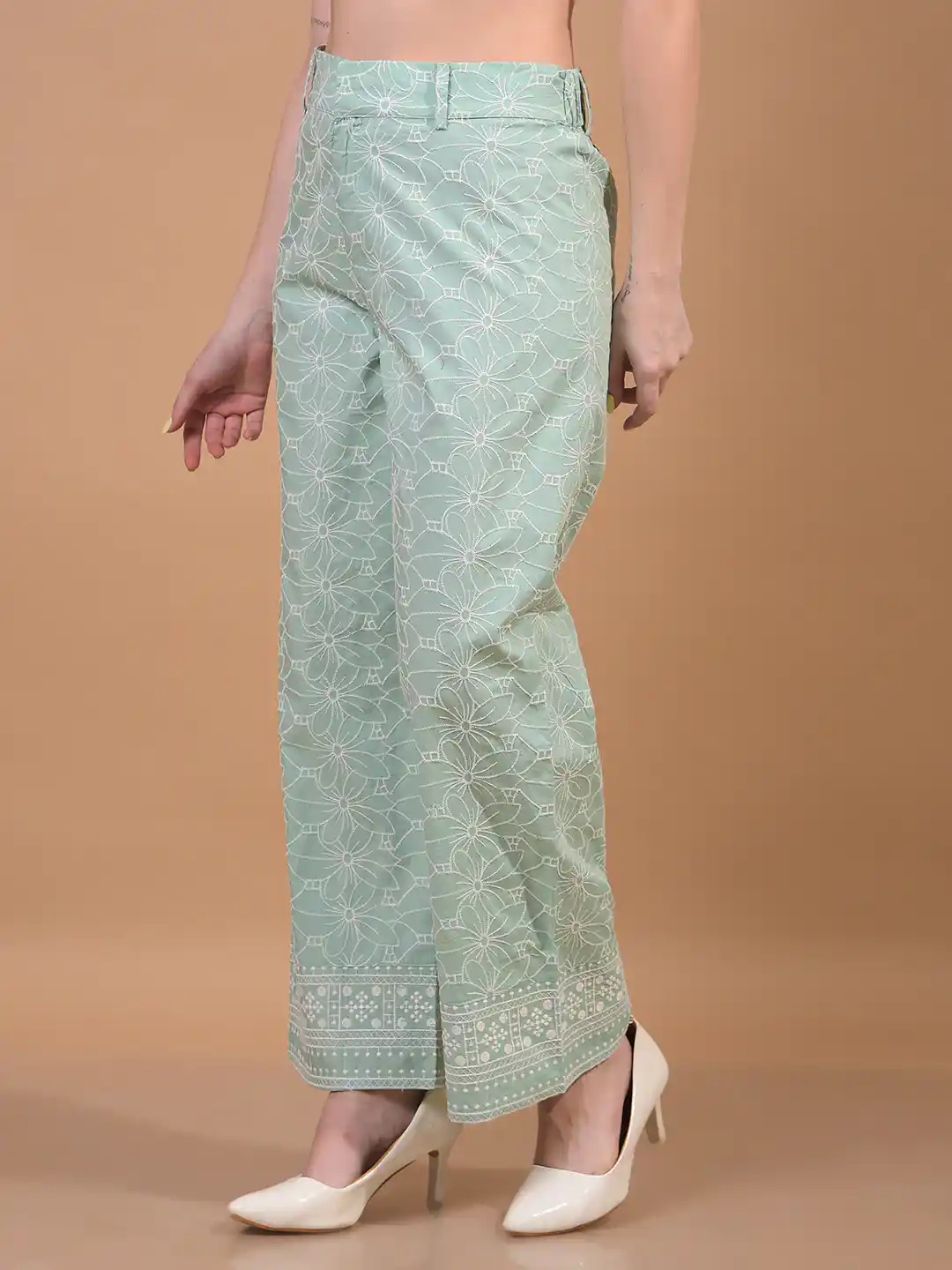 CRIMSOUNE CLUB LADIES WESTERN PANTS DR40718B SEA GREEN