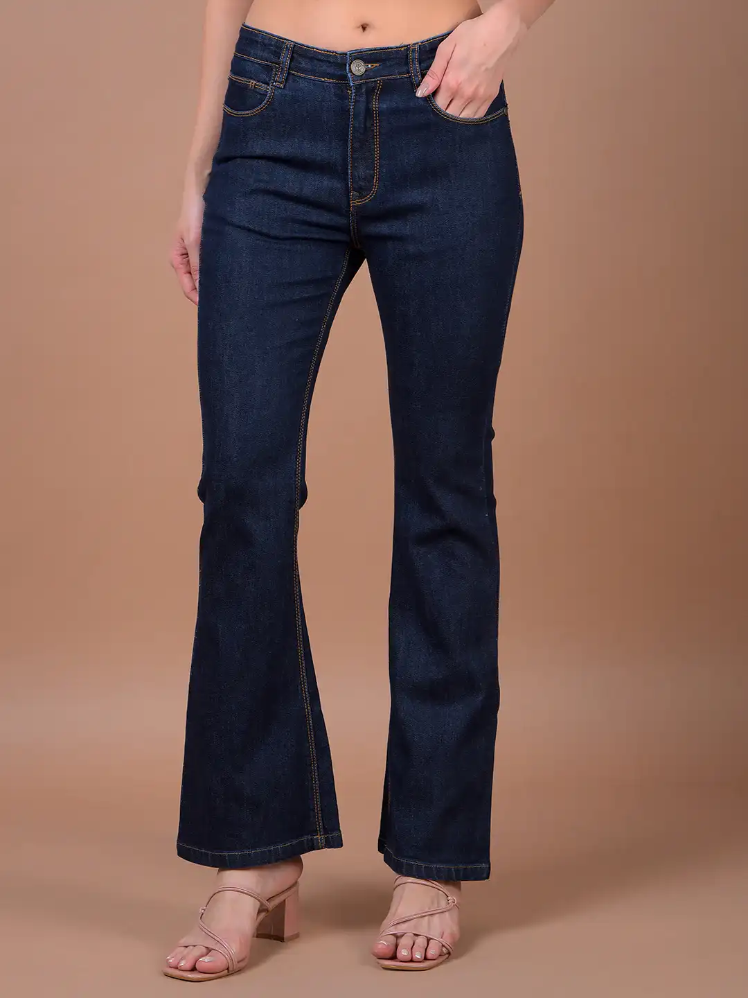 CRIMSOUNE CLUB LADIES WESTERN JEANS DARK BLUE