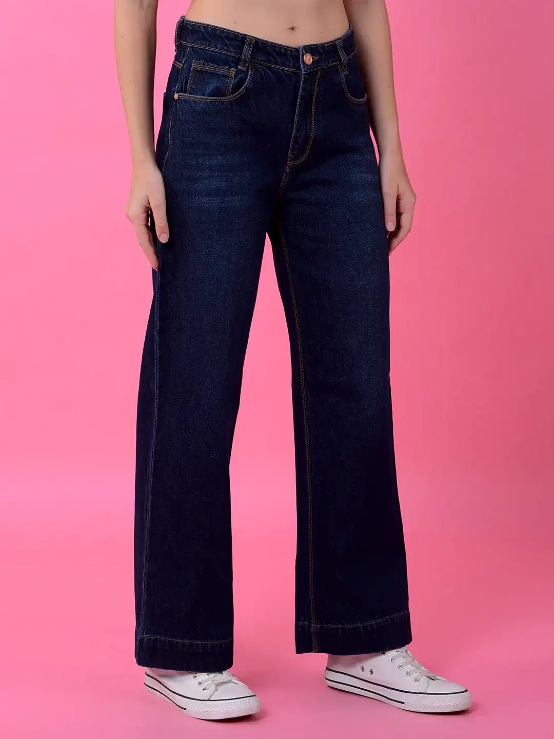 CRIMSOUNE CLUB LADIES WESTERN JEANS BLUE
