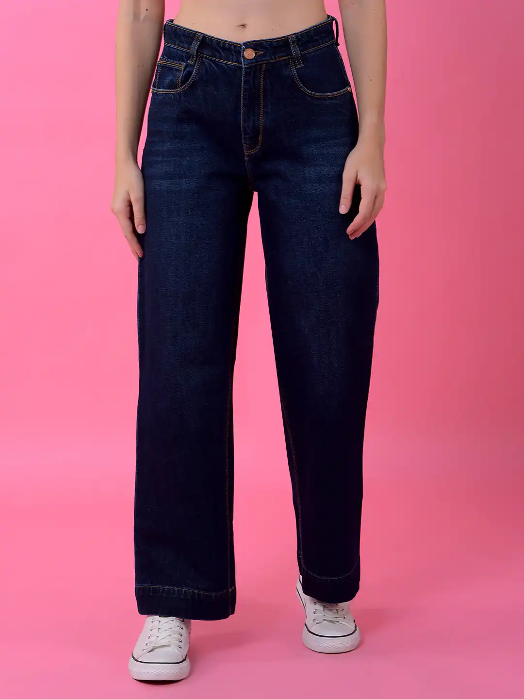 CRIMSOUNE CLUB LADIES WESTERN JEANS BLUE