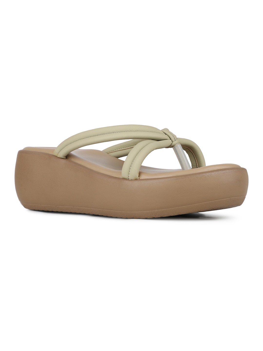 Inc.5 | Inc.5 Womens Green Party Wear Solid Round Toe Sandal Heels|1
