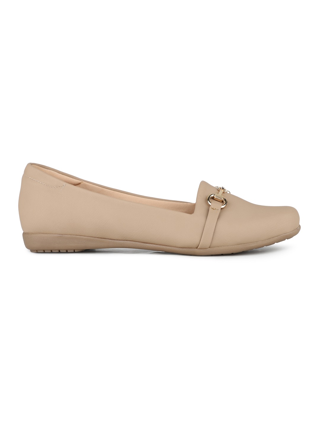 Inc.5 | Inc.5 Women Beige Casual Solid Round Loafers|2