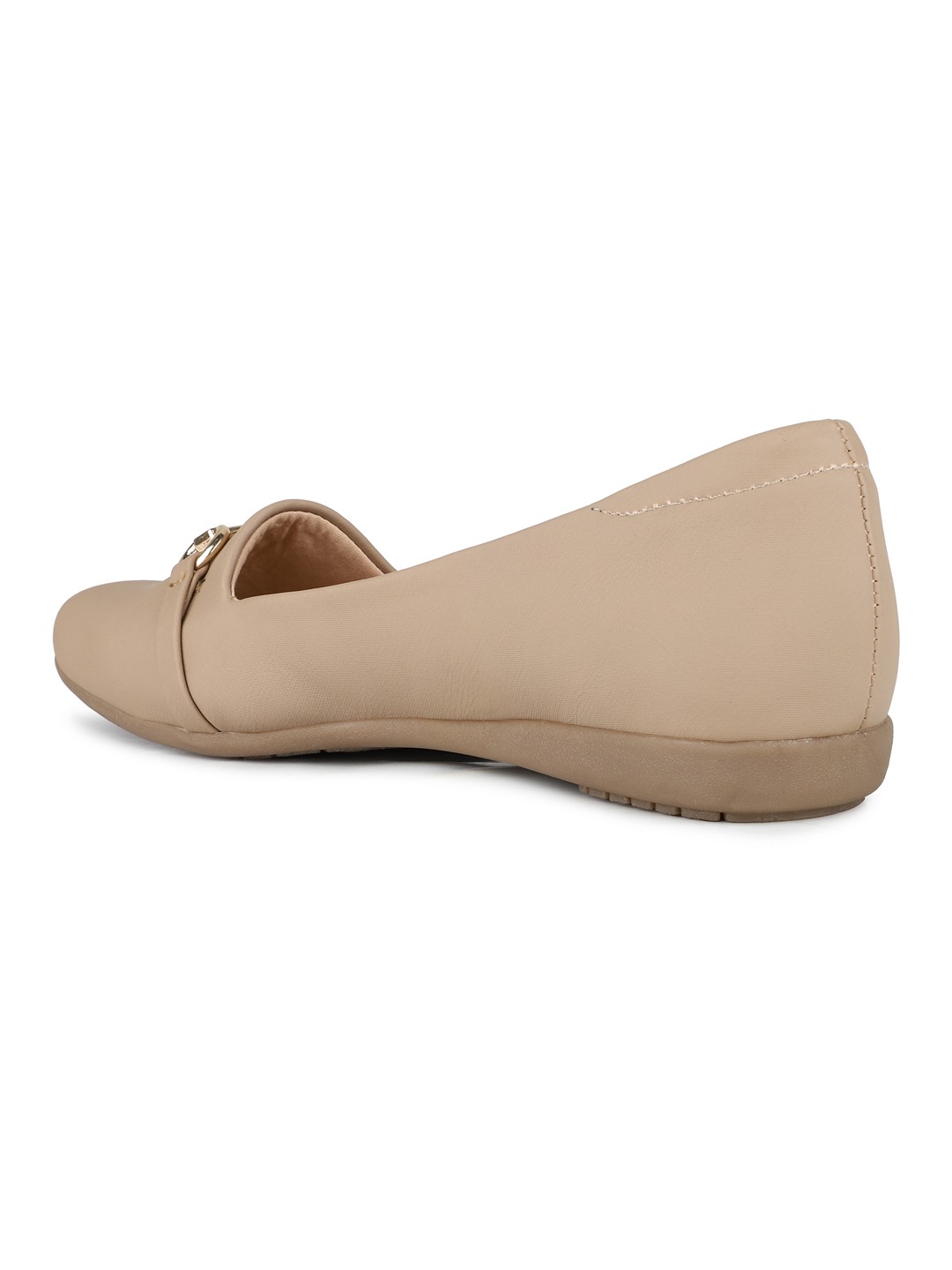 Inc.5 | Inc.5 Women Beige Casual Solid Round Loafers|1