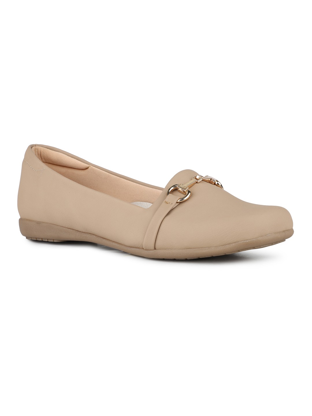 Inc.5 | Inc.5 Women Beige Casual Solid Round Loafers|0