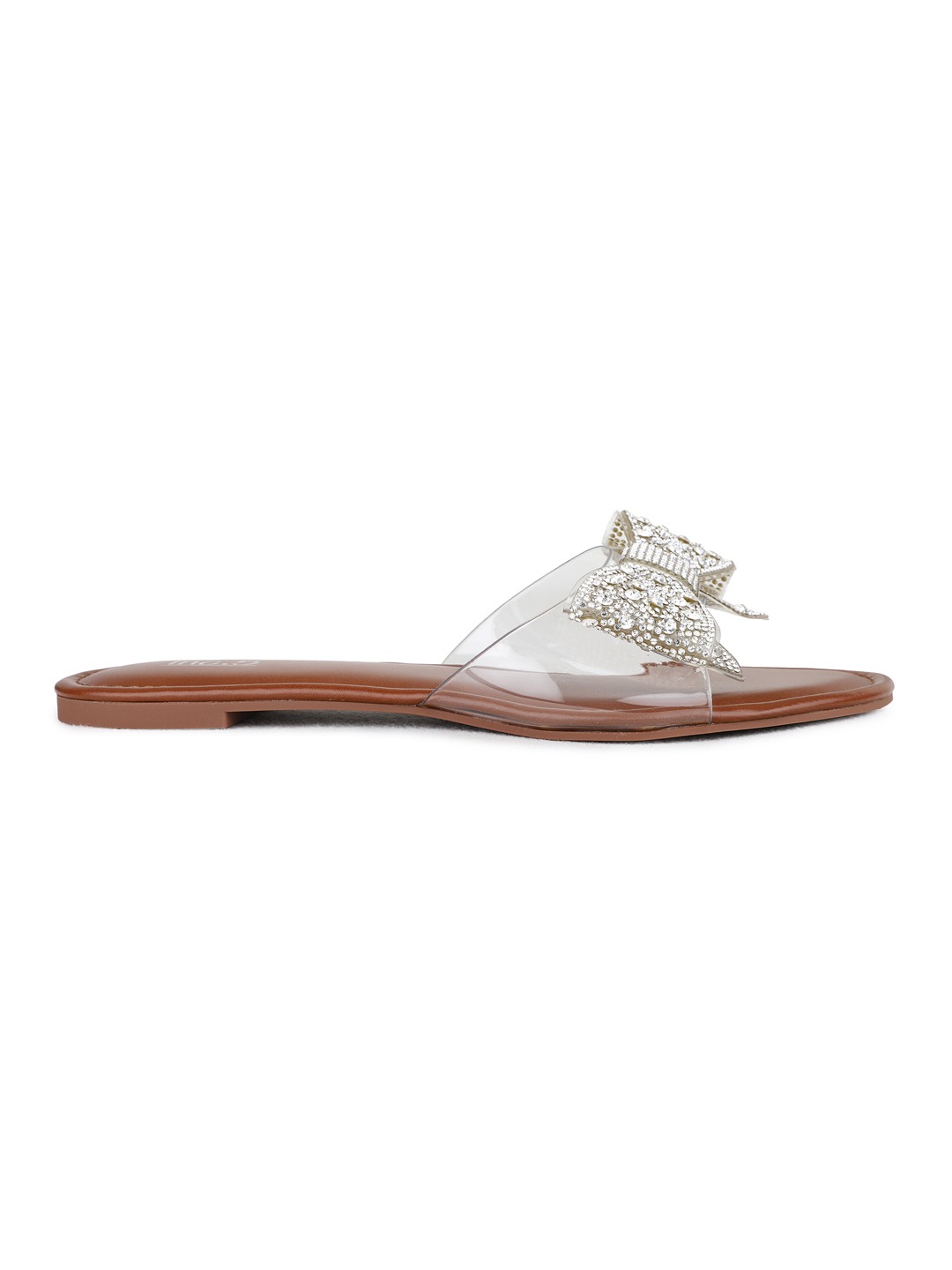 Inc.5 | Womens Silver Ethnic Embellished Pattern Open Toe Flat Slip-On Sandals|3