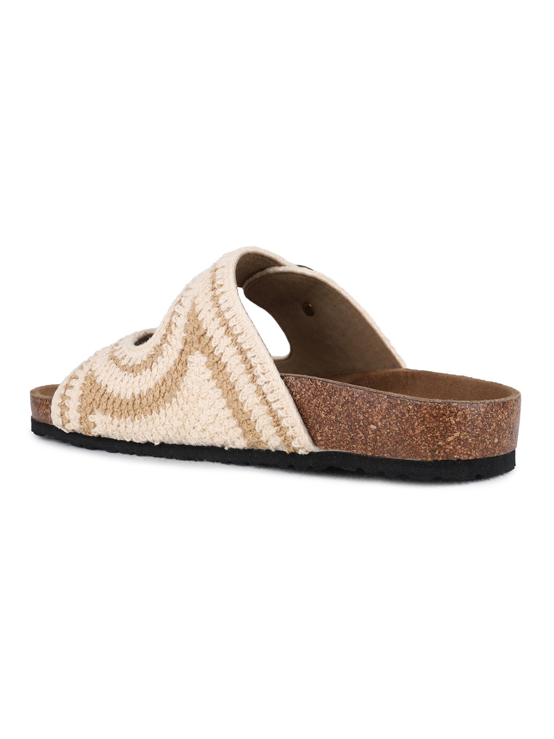 Inc.5 | Womens Beige Ethnic Embellished Open Toe Flat Slip-On Sandals|2