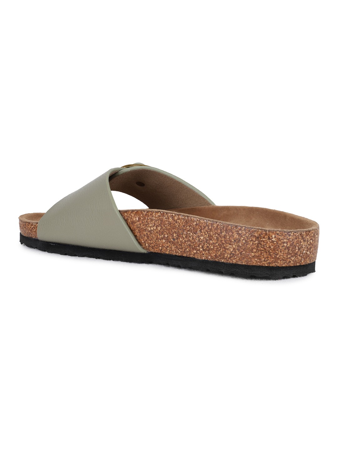 Inc.5 | Womens Green Casual Solid Open Toe Flat Slip-On Sandals|2