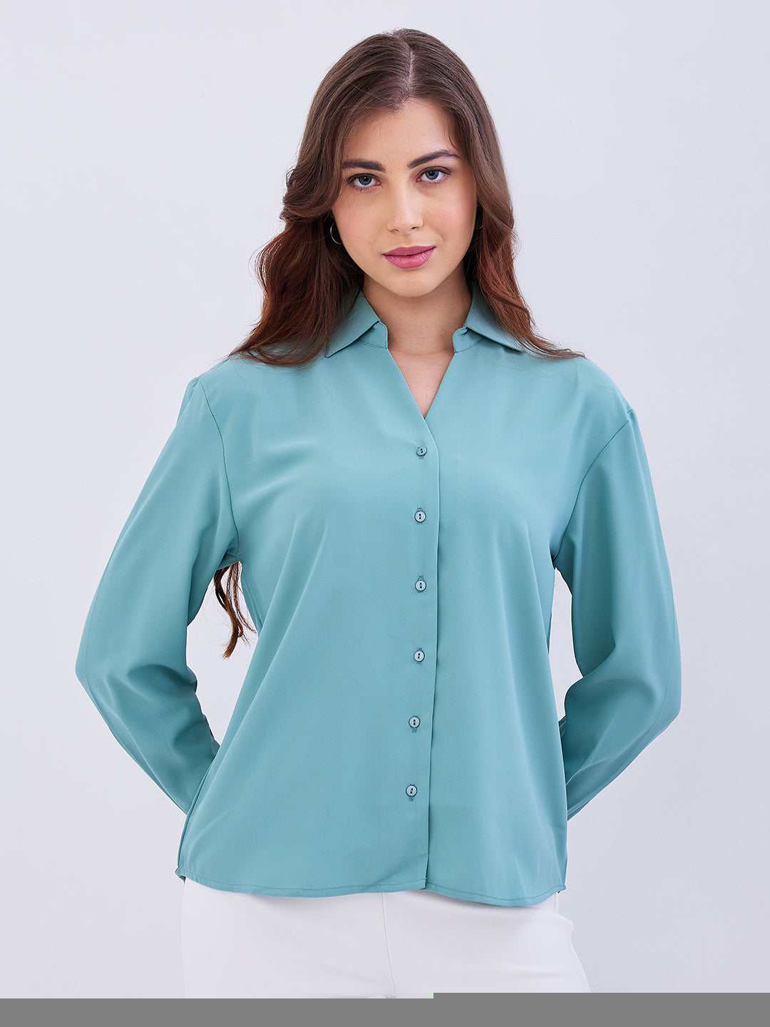 Spykar Ladies Western Shirt F/S Wshsos2Be256 Olive
