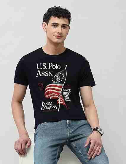 U.S.POLO MENS T-SHIRT H/S UDTSH3745 NAVY