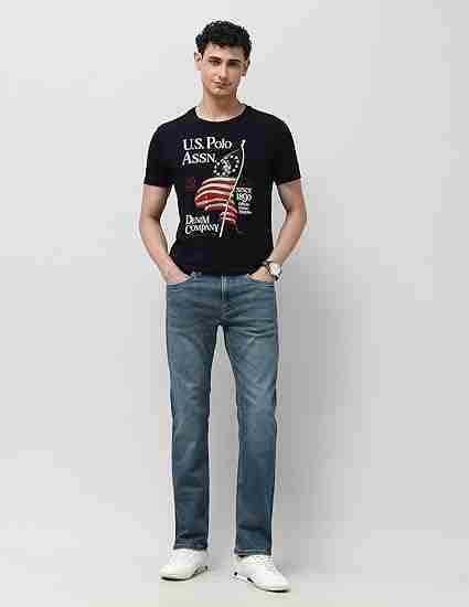 U.S.POLO MENS T-SHIRT H/S UDTSH3745 NAVY
