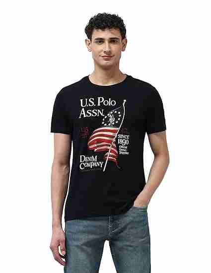U.S.POLO MENS T-SHIRT H/S UDTSH3745 NAVY