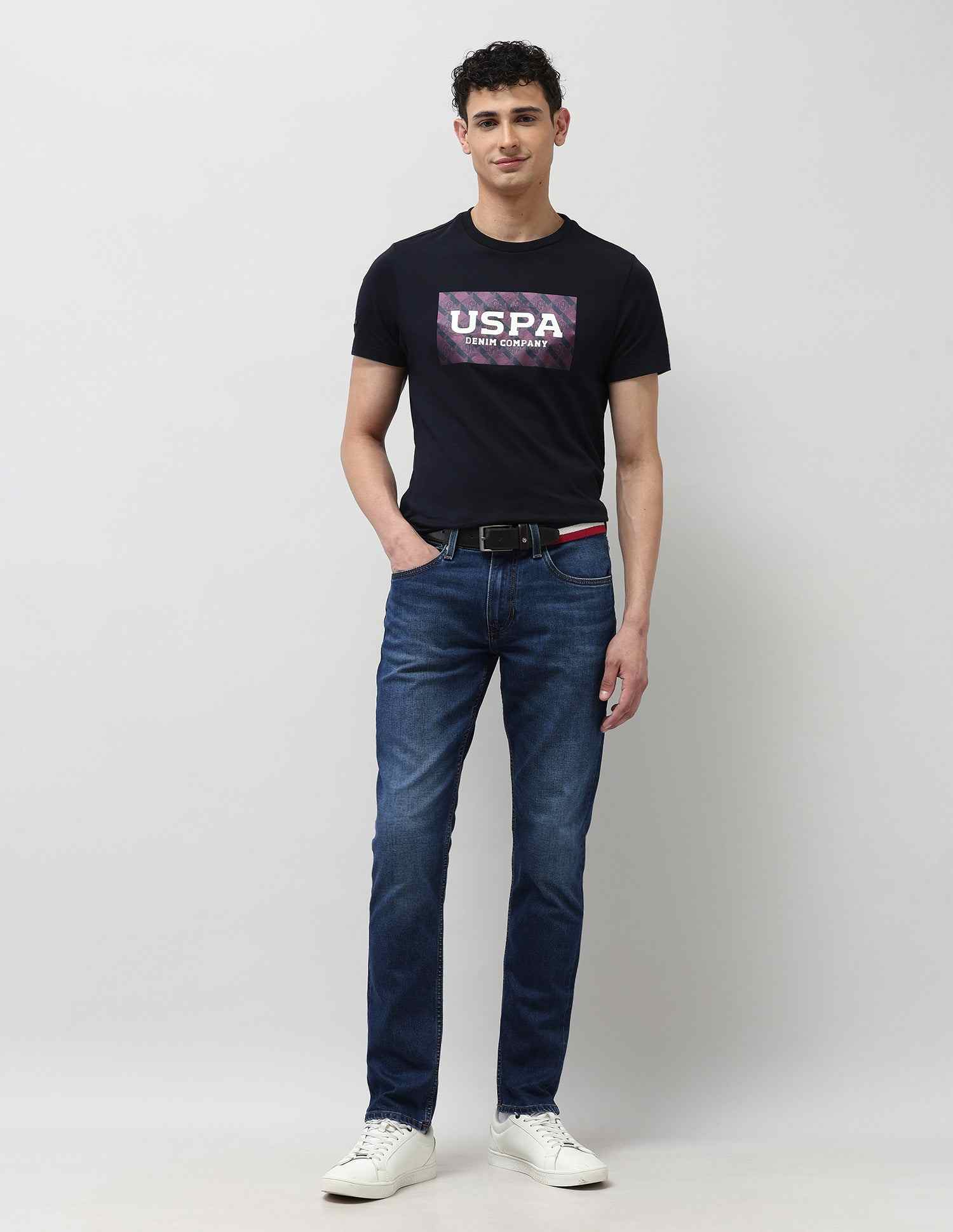 U.S.POLO MENS JEANS UDJEN1817 BLUE