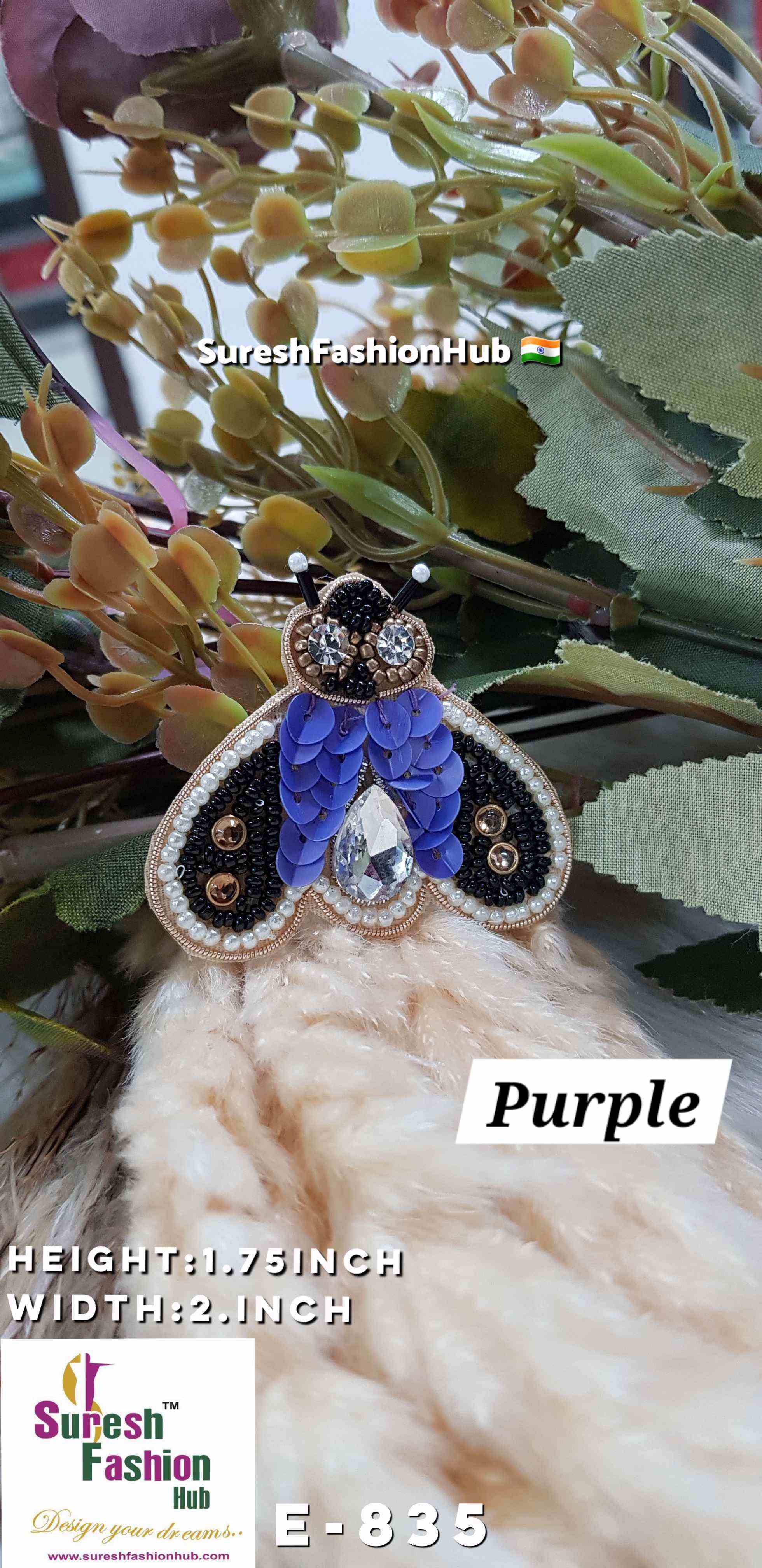 Enchanted Elegance Beetle Patch  Purple