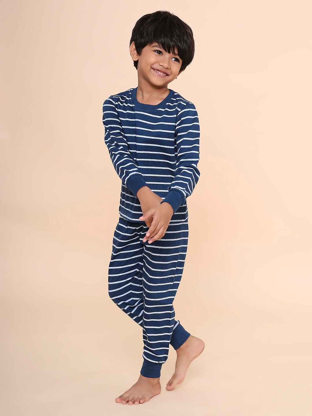 Boys- 2 piece printed cotton jogger lounge set
