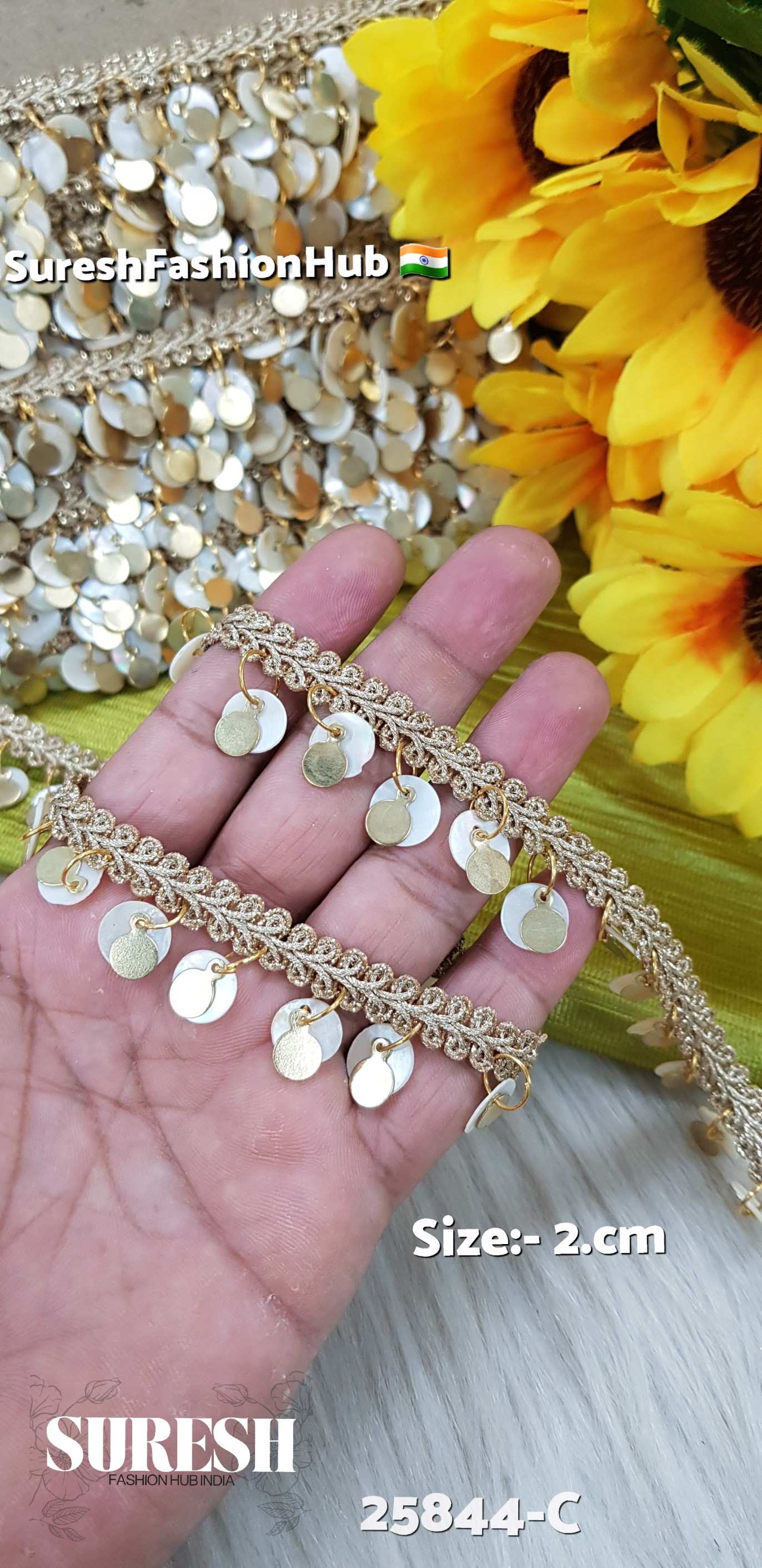 Pearl Elegance Jhalar Hanging Lace