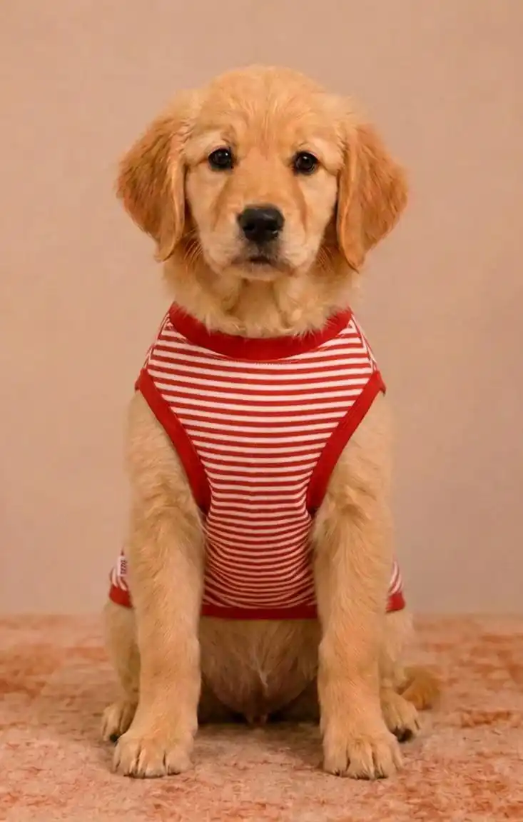 Pawsh Pet Red Stripe Pet Tshirt for Dogs
