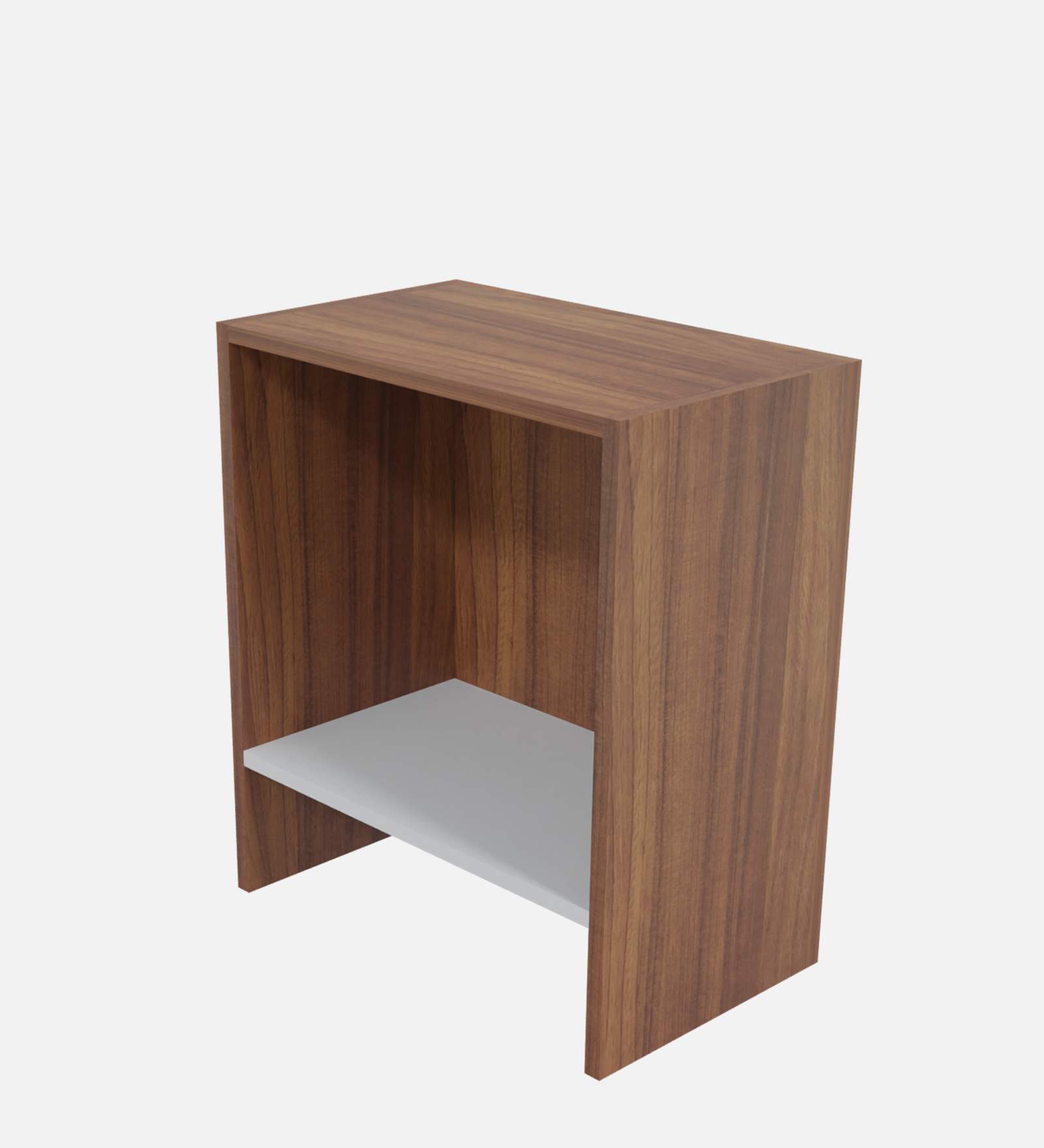 neudot Fessi Bed SideTable - Leon Teak & White