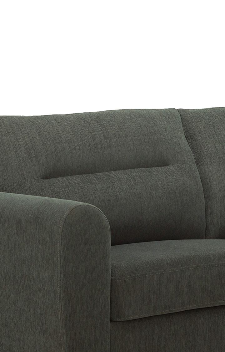 neudot Scott Sofa for Living Room |3 Persons Sofa|Premium Fabric with Cushioned Armrest | Solid Wood Frame|3 Seater in Astro Grey Color