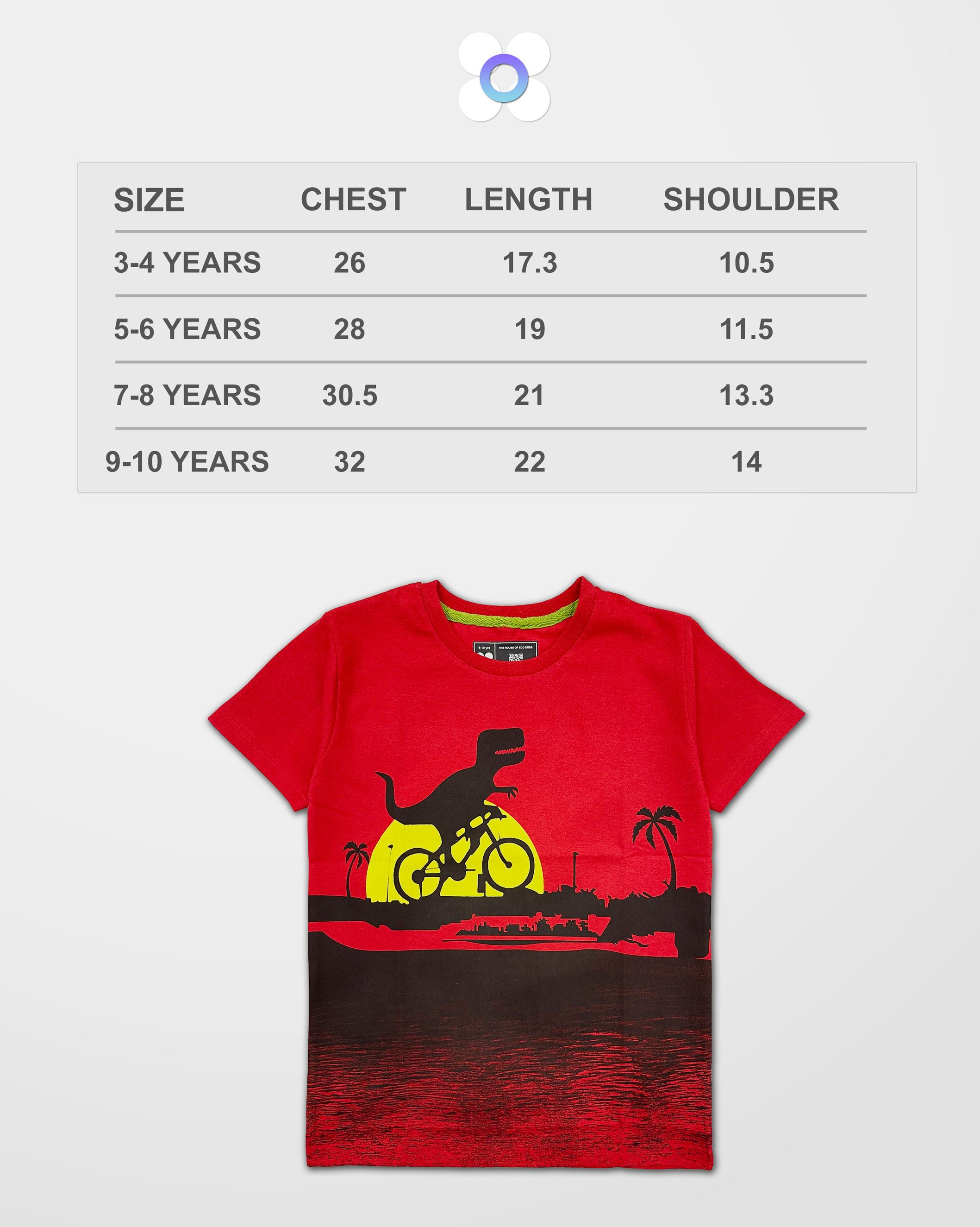 Vertu Duds Printed Unisex Kids Round Neck Multi-coloured T-Shirt