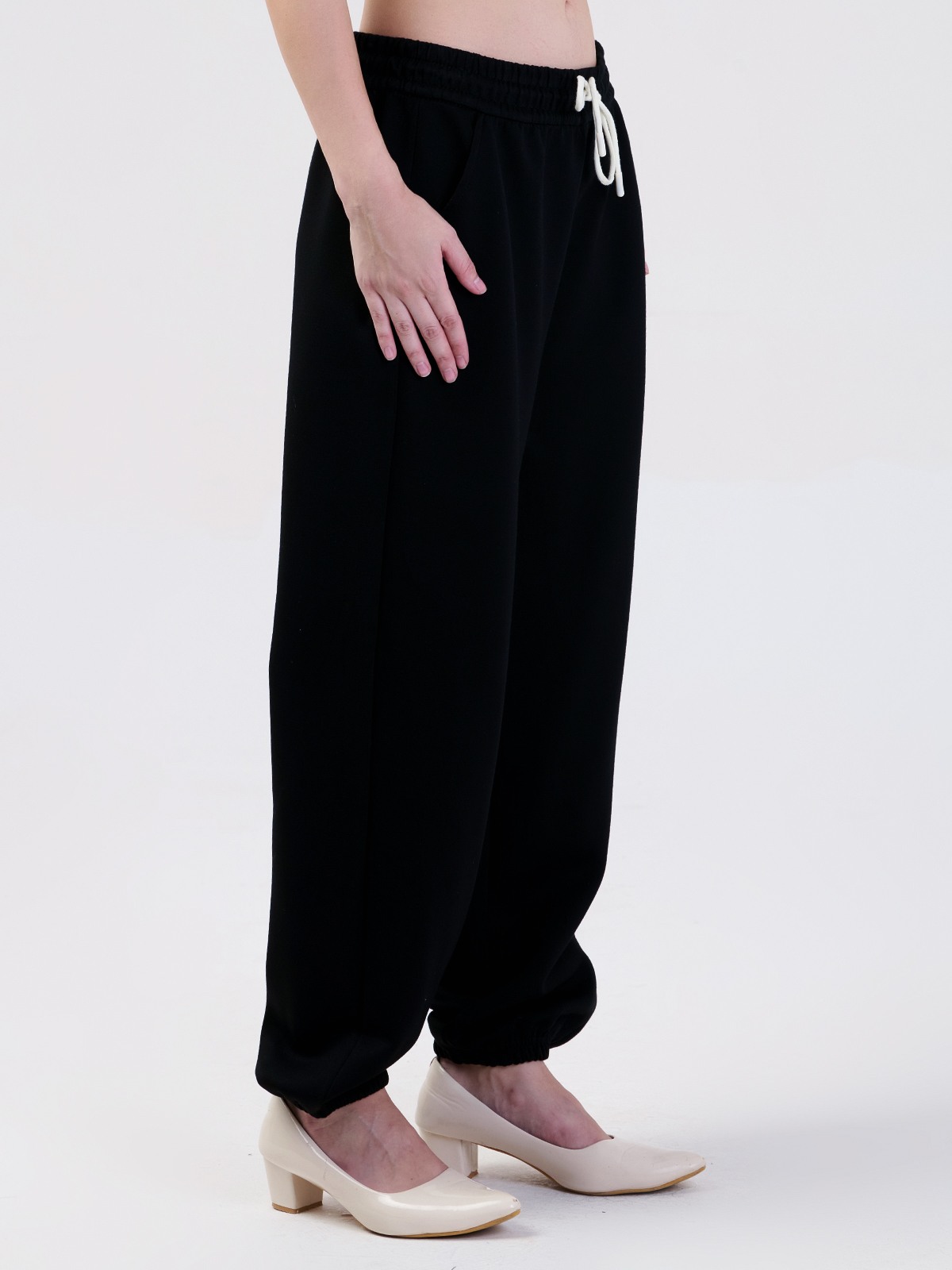 ALBION SMART LADIES BLACK HAREM PANT