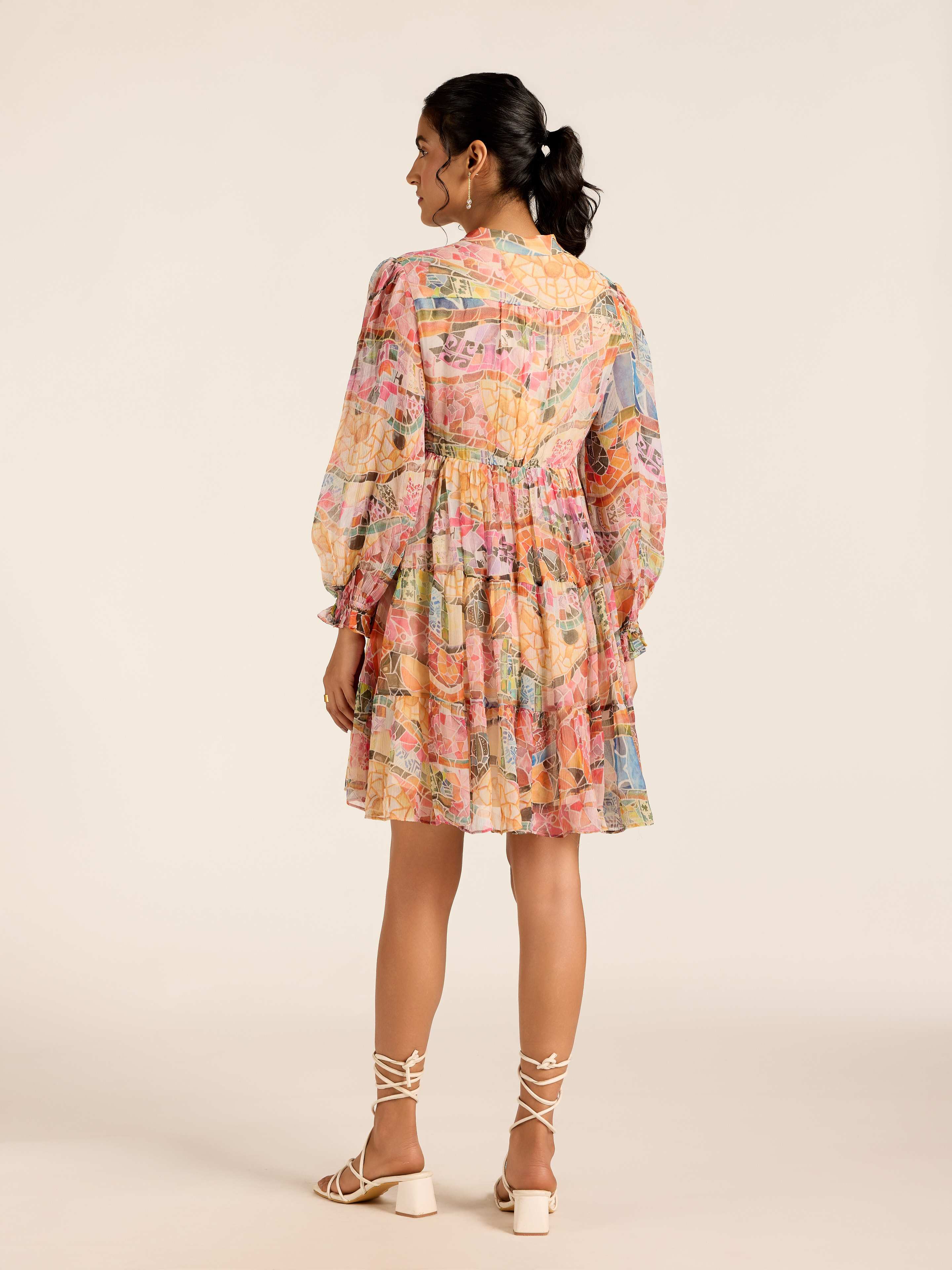 MULTI COLOR MARGO SHORT DRESS