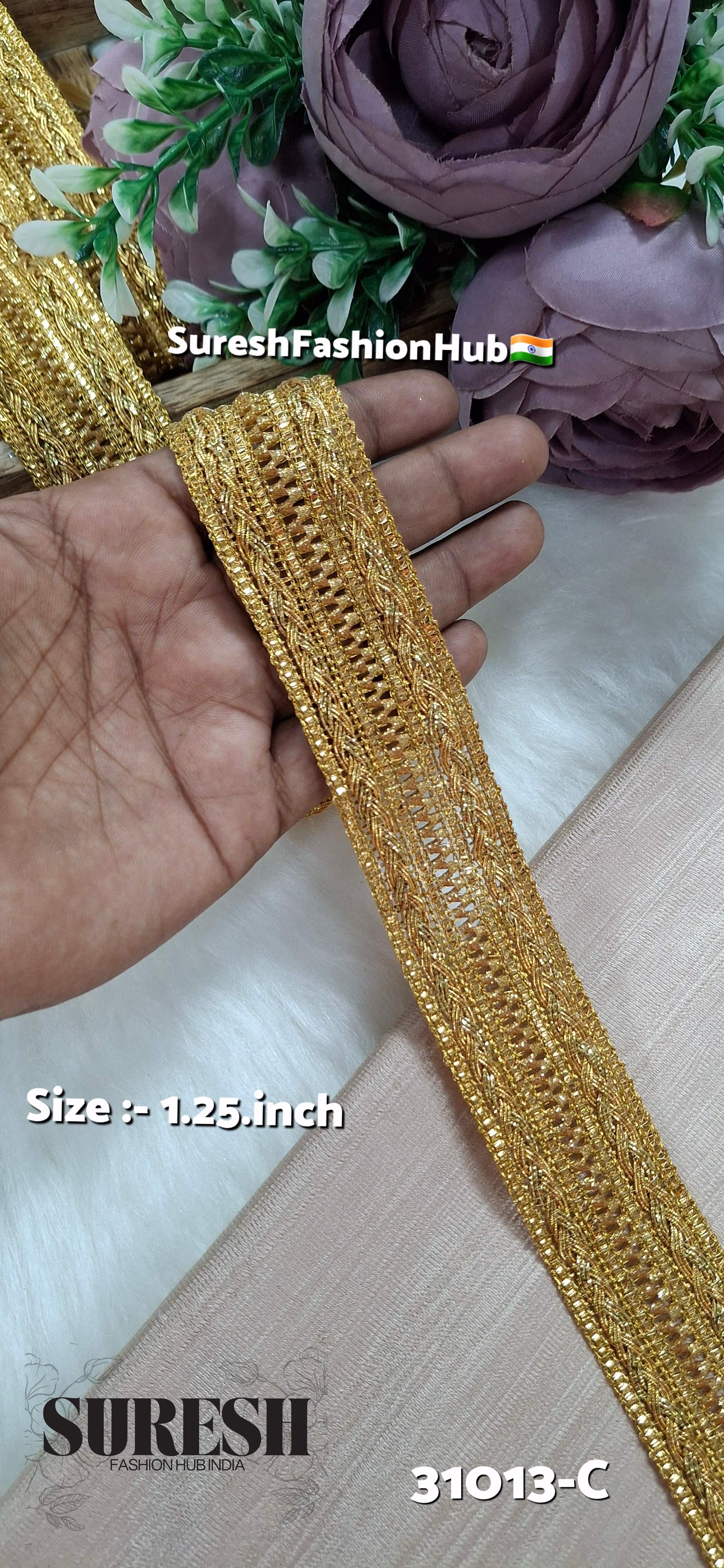 Antique Gold Choti Jhalar Border