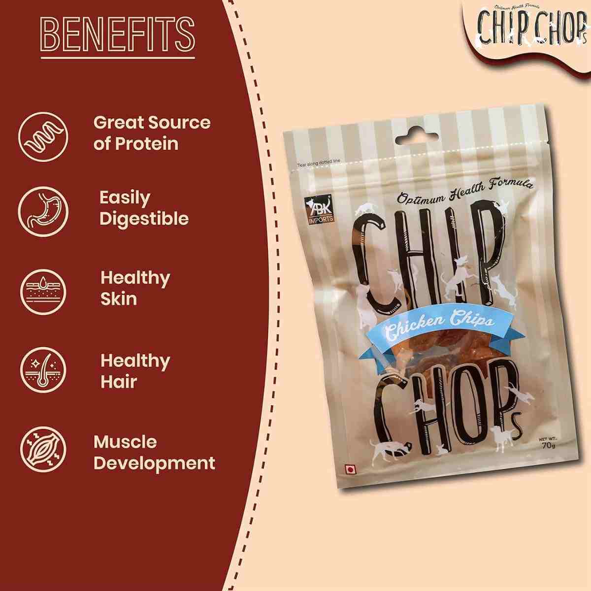 Chip Chops Chicken Chips Coins Dog Treat