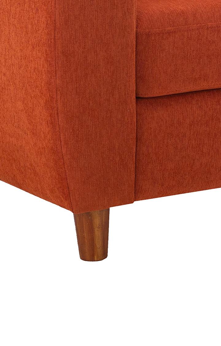 neudot Scott Sofa for Living Room |2 Persons Sofa|Premium Fabric with Cushioned Armrest | Solid Wood Frame|2 Seater in Rusty Cider Color