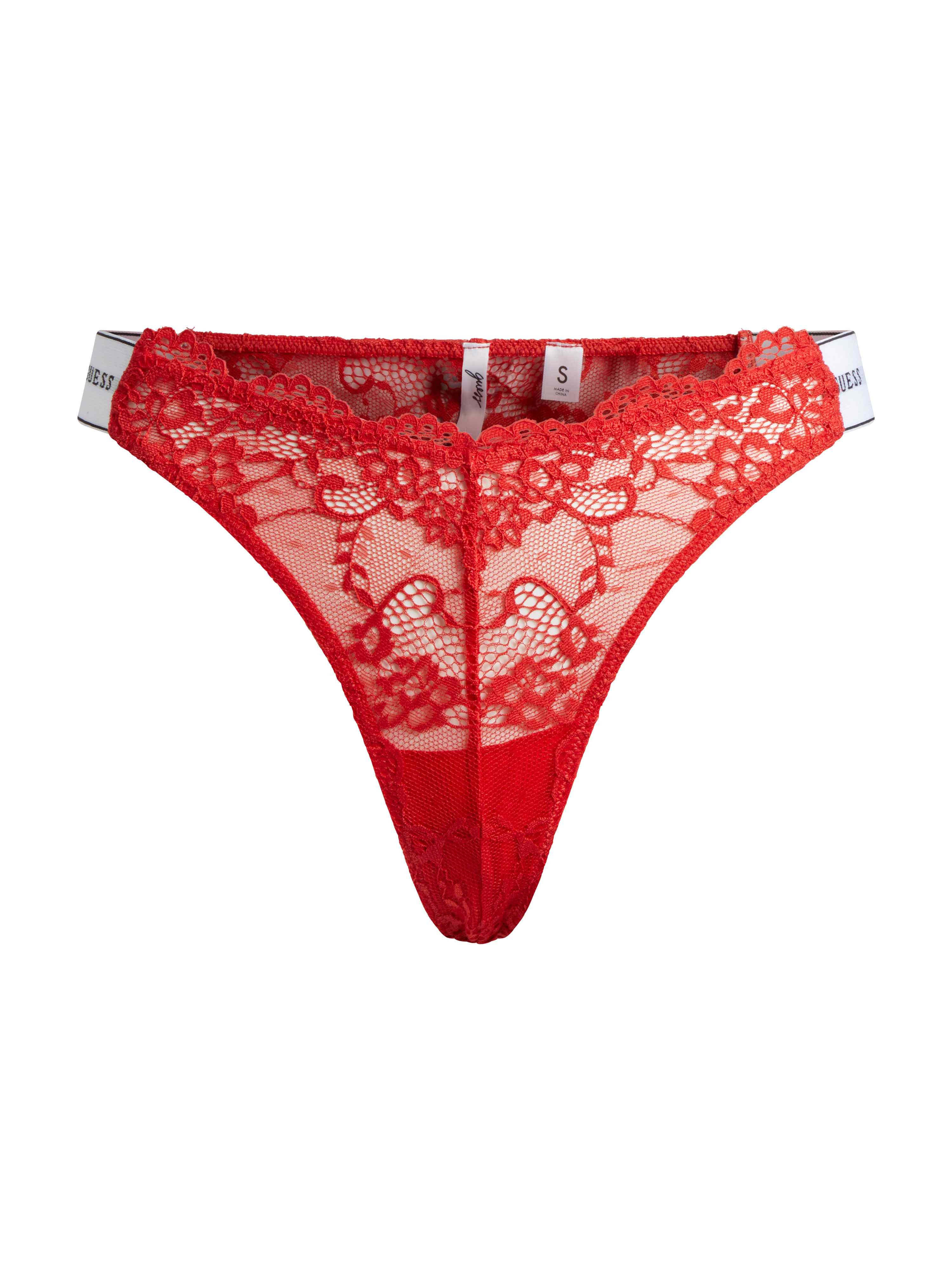 Guess Red Polyamide Solid Women Panty