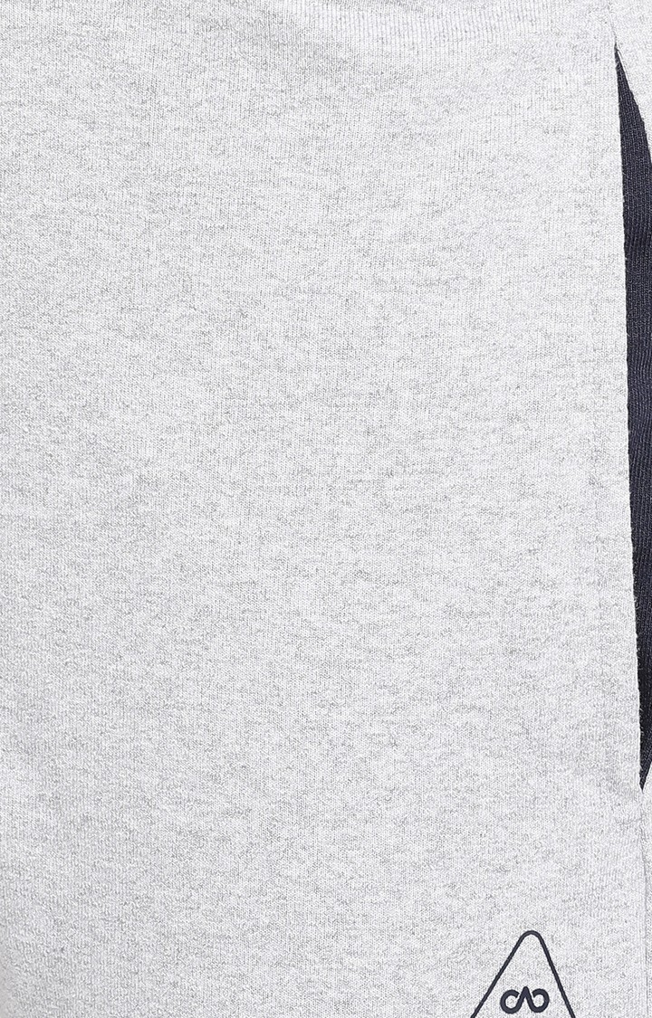 JadeBlue | JB-SH-021/A GREY MELANGE Men's Grey Cotton Solid Shorts 3