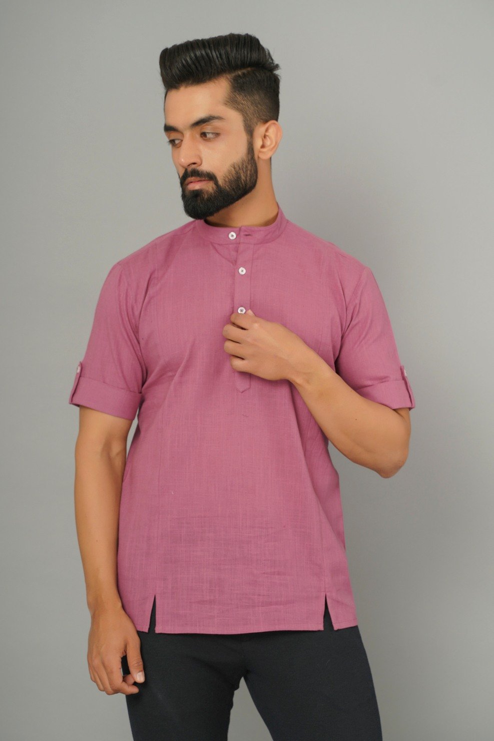 COTTON SOLID SHIRT