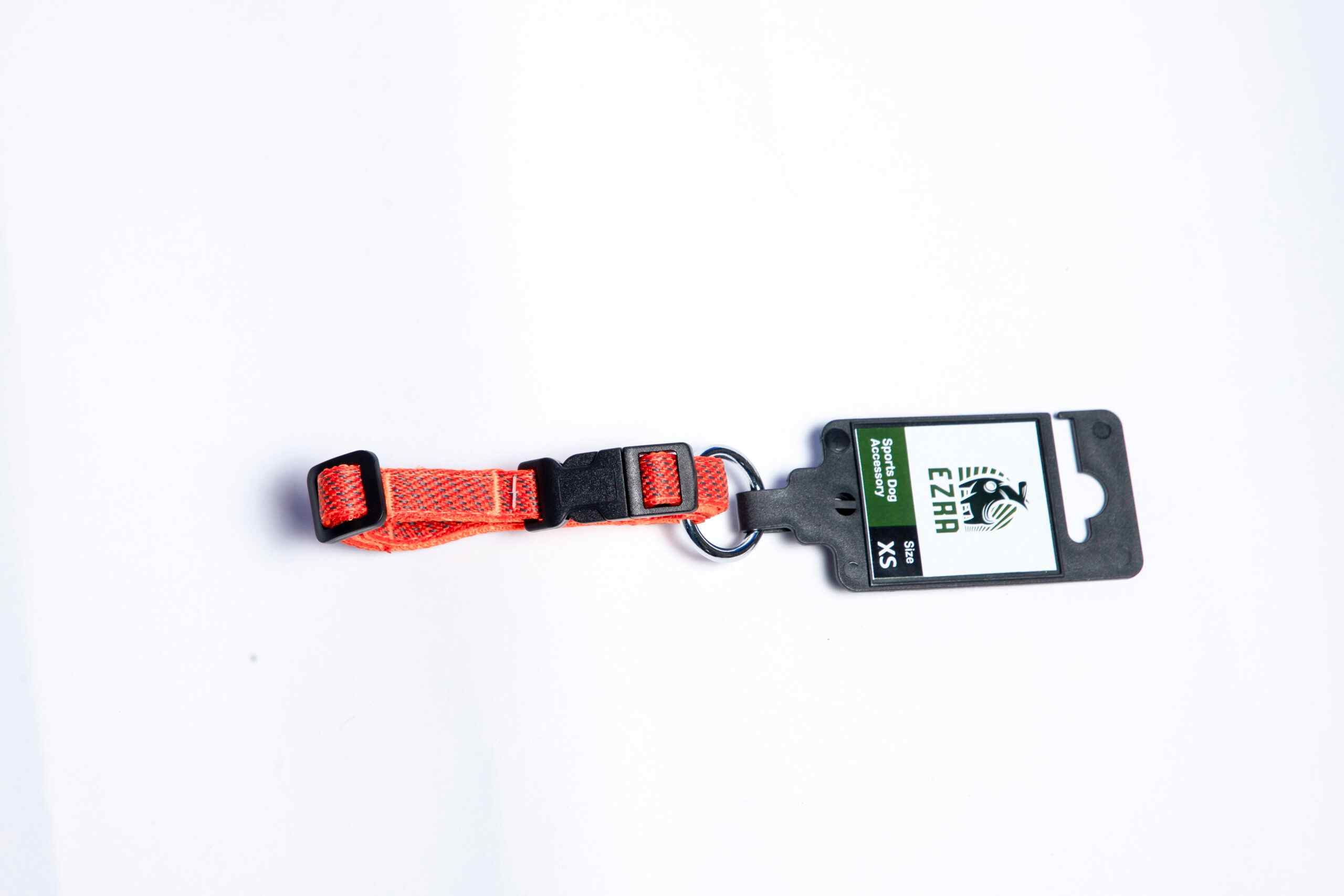Ezra Classic Adjustable Dog Collar with Durable Buckle and Stylish Design - Red