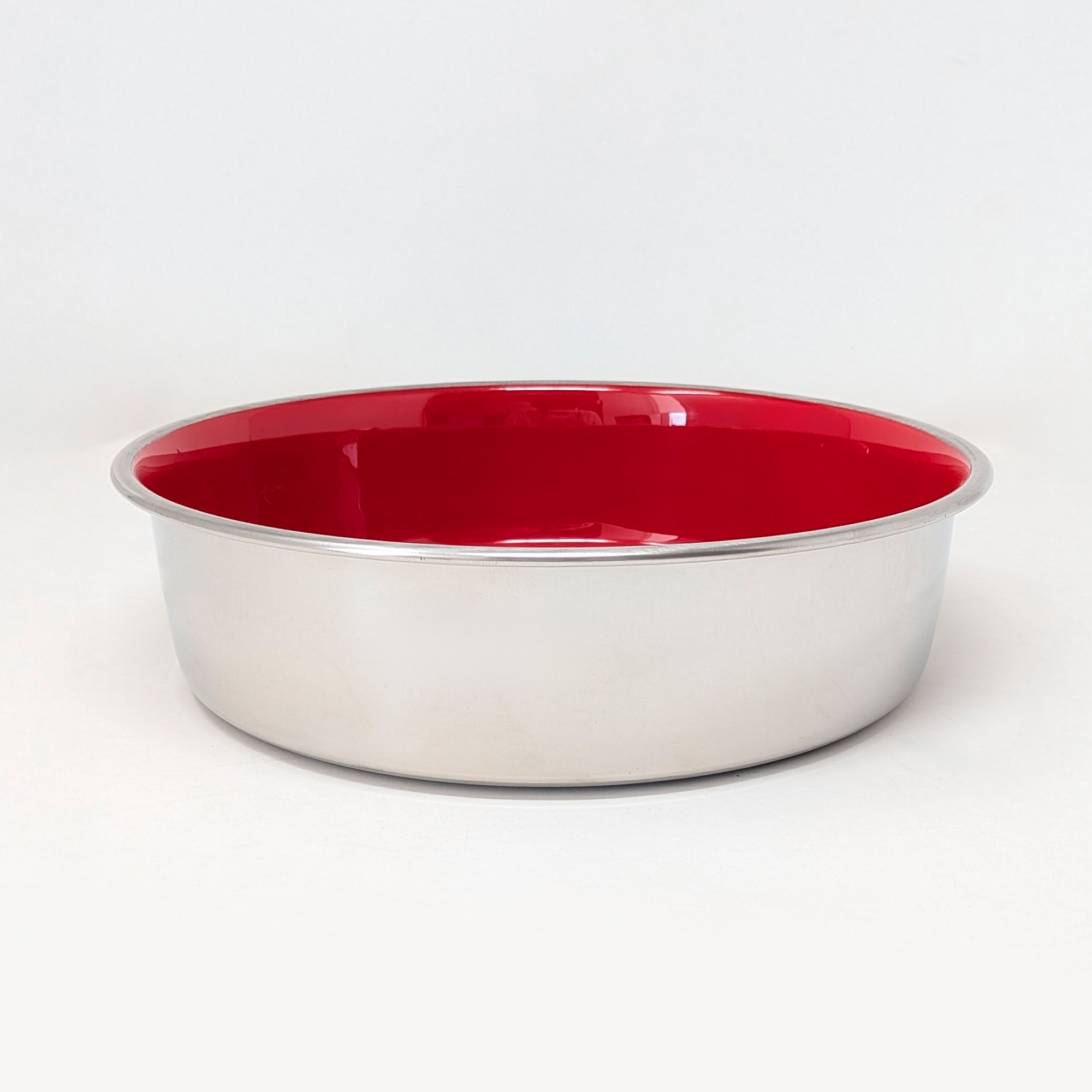 Ezra Anti Skid Rubber Grip, Stainless Steel Bowls for Dog, Red