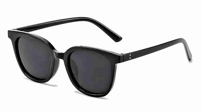 AUGEN By Visions India Retro Vintage Square Abstract Unisex Sunglasses UV400 Protected Large Size (Black, 135)