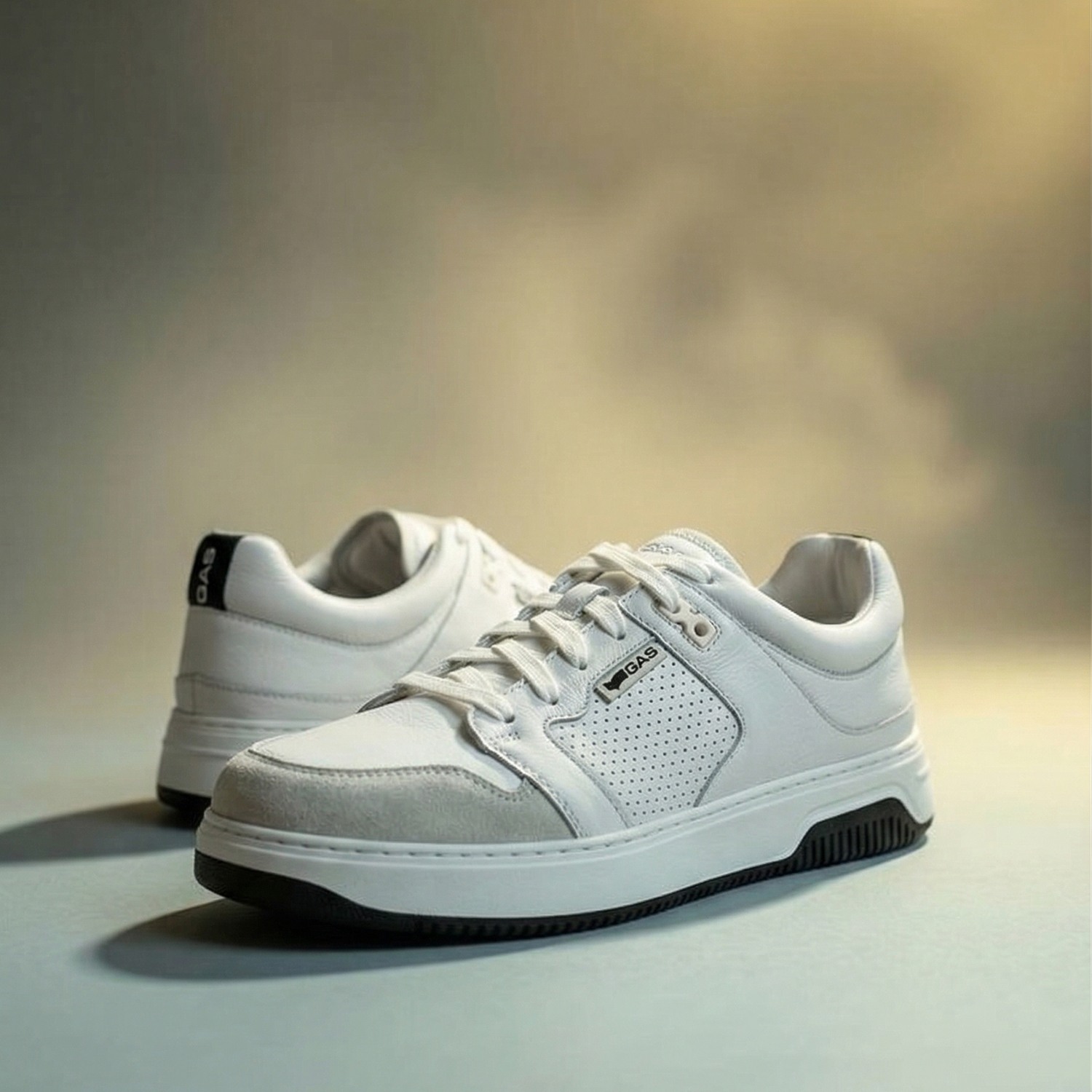 GAS | Men Respiro White Sneakers|0